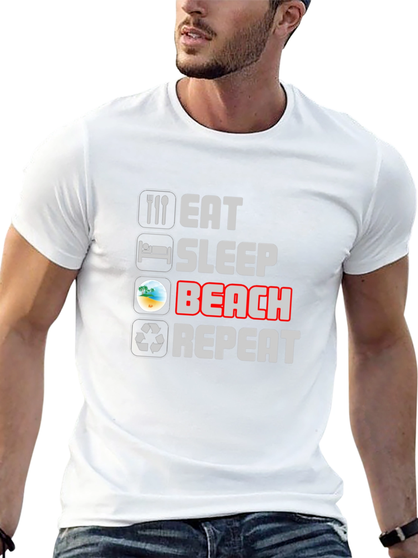Eat Sleep Beach Repeat T-Shirt