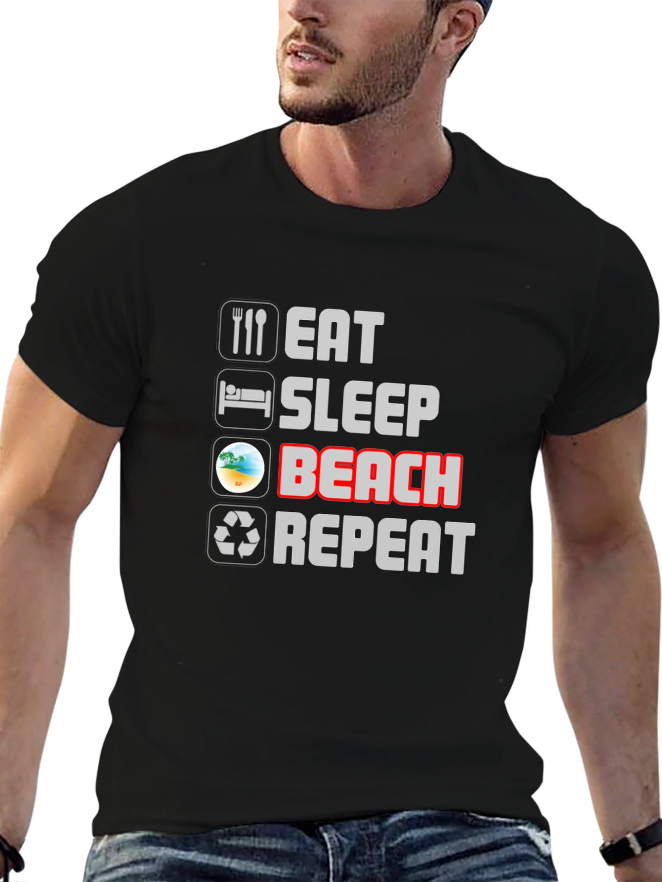 Eat Sleep Beach Repeat T-Shirt