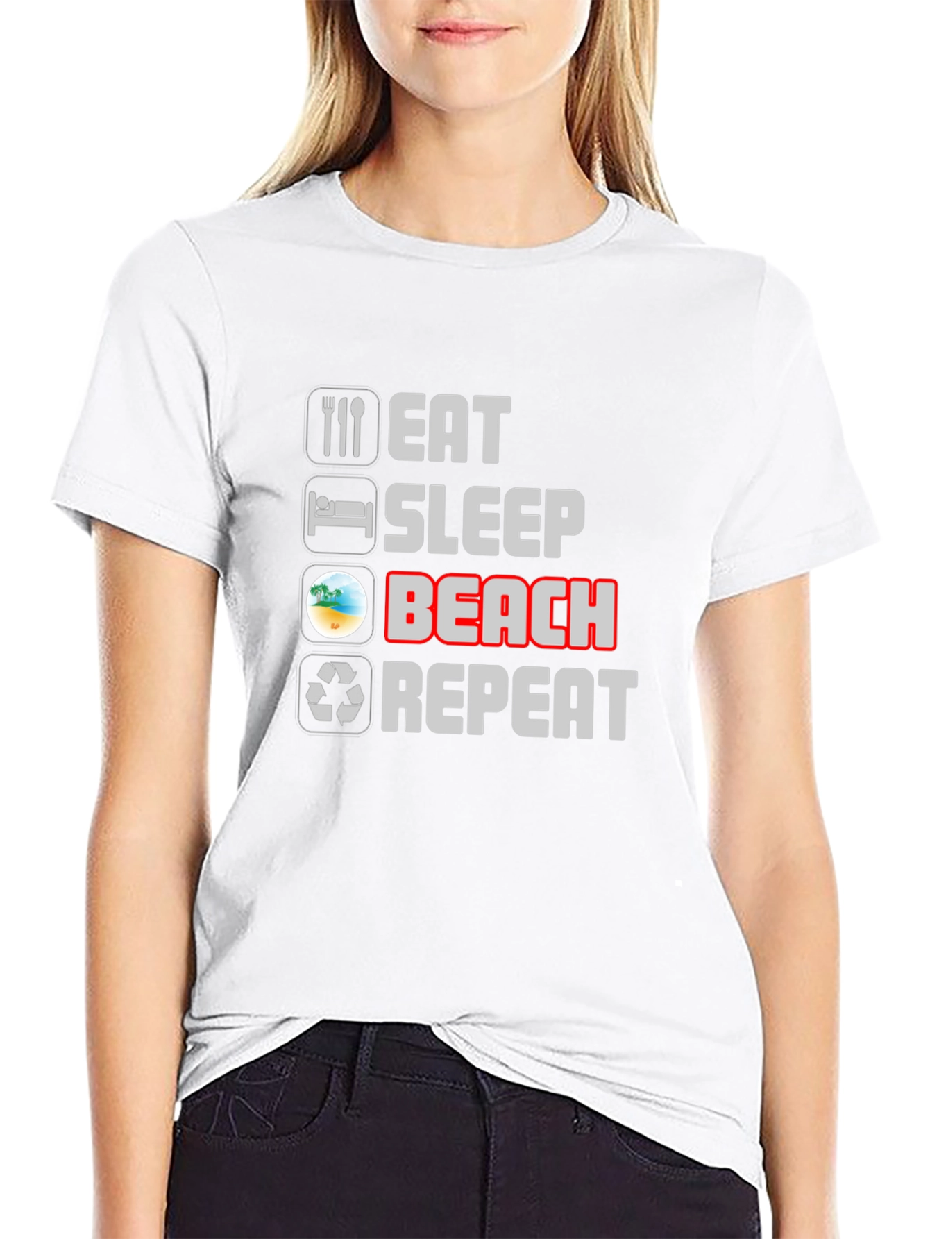 Eat Sleep Beach Repeat T-Shirt