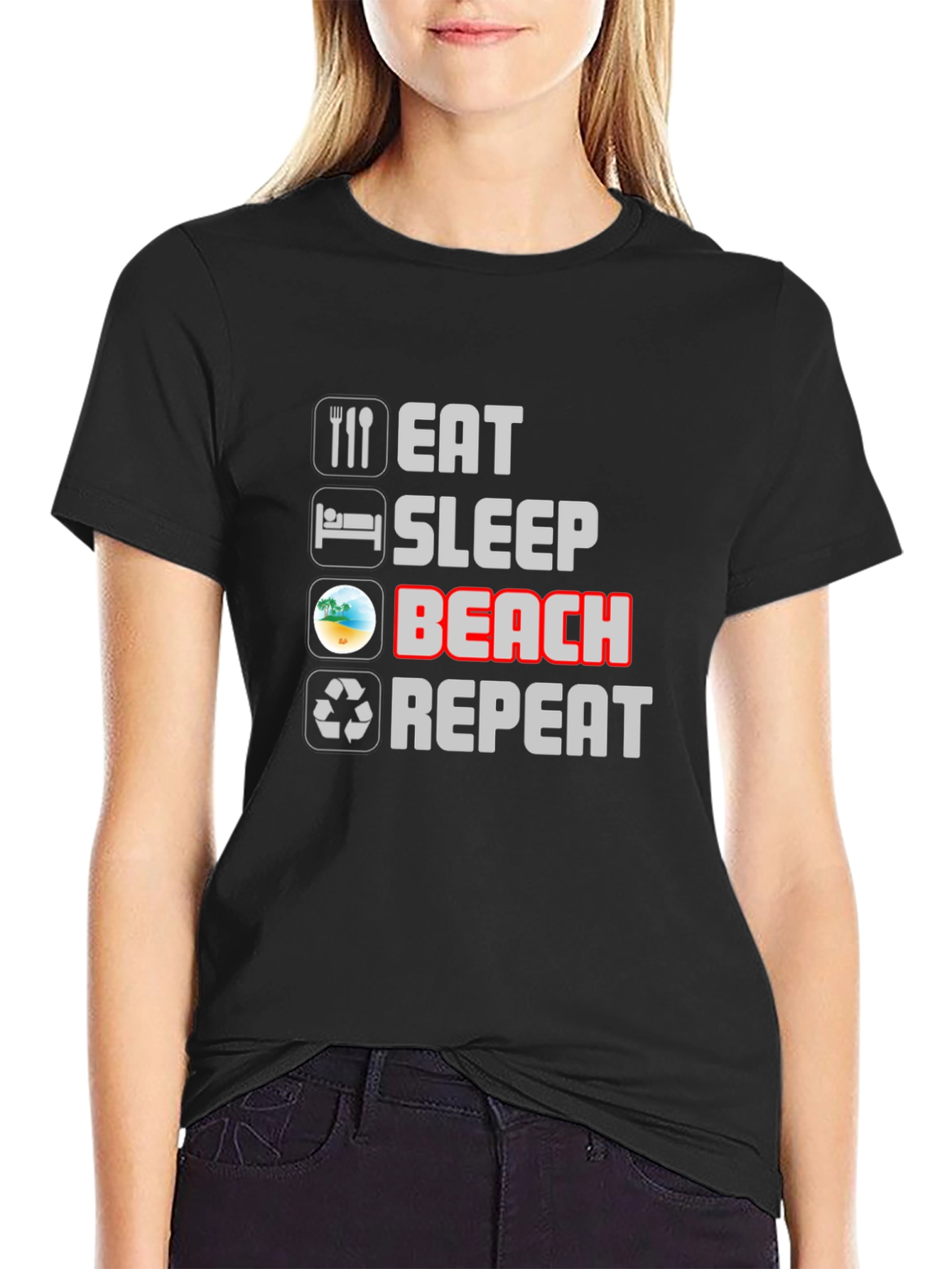Eat Sleep Beach Repeat T-Shirt