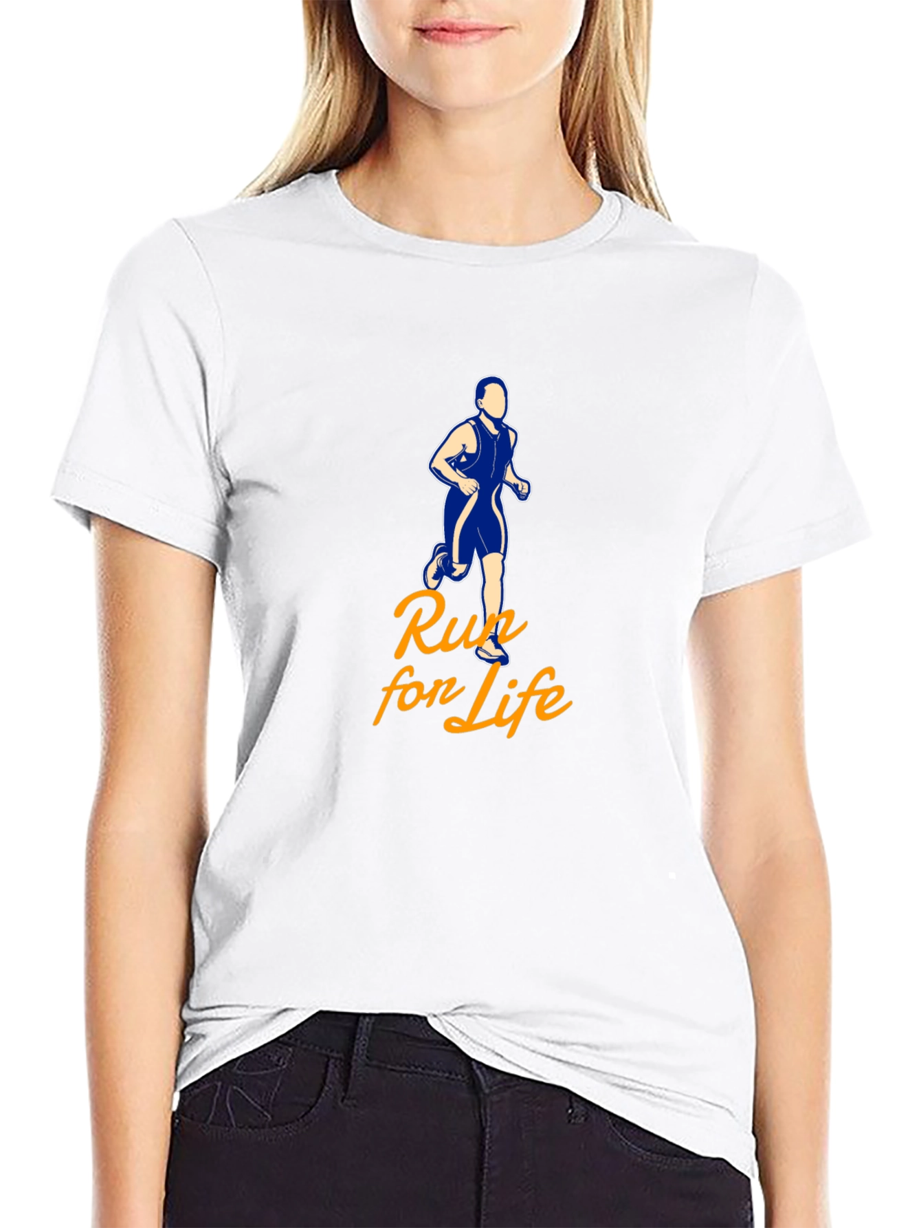 Run for Life Graphic Tee - Black