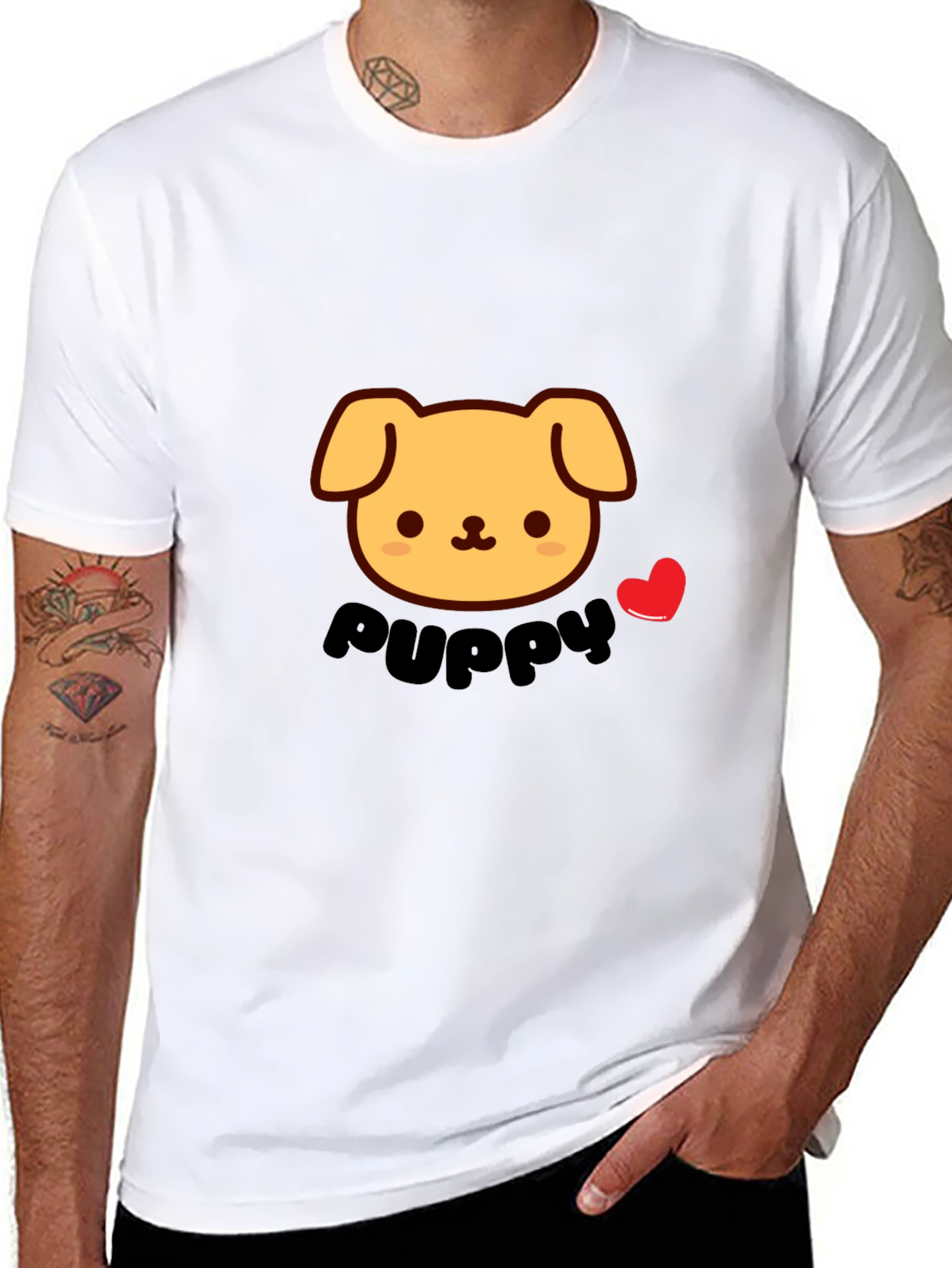 Puppy Love T-Shirt - Cute Cartoon Dog Tee