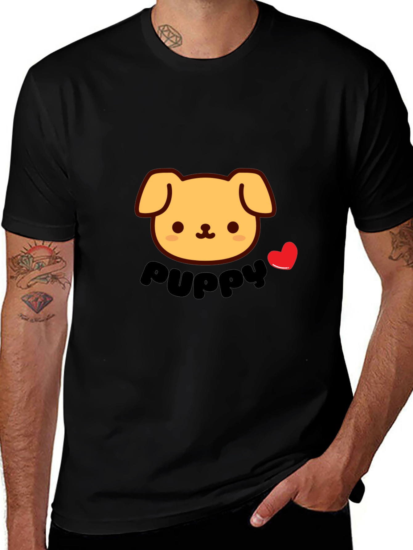 Puppy Love T-Shirt - Cute Cartoon Dog Tee