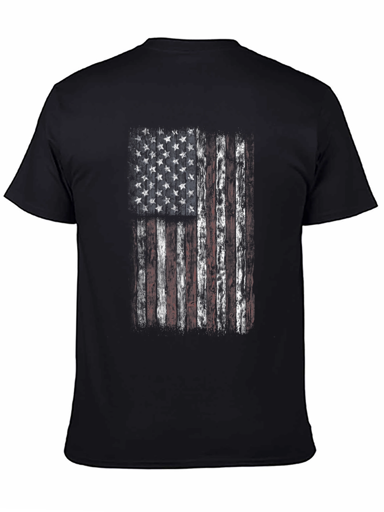 Distressed American Flag Graphic T-Shirt
