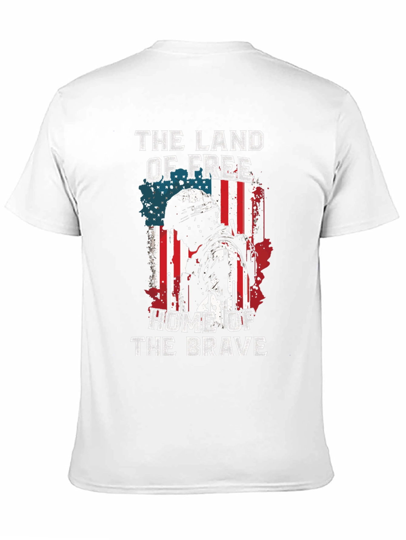 Land of Free Home of Brave Patriotic T-Shirt