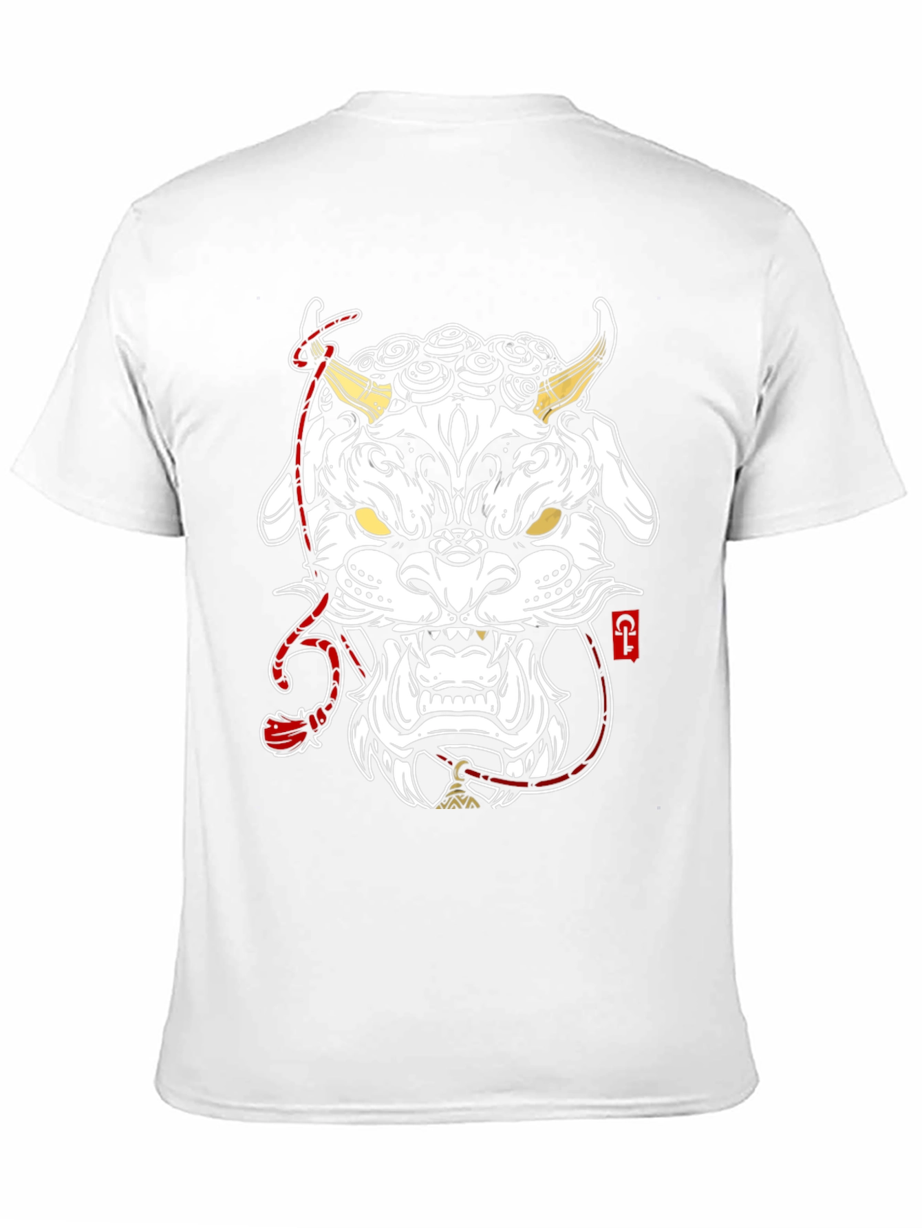 Black T-Shirt with Foo Dog Graphic
