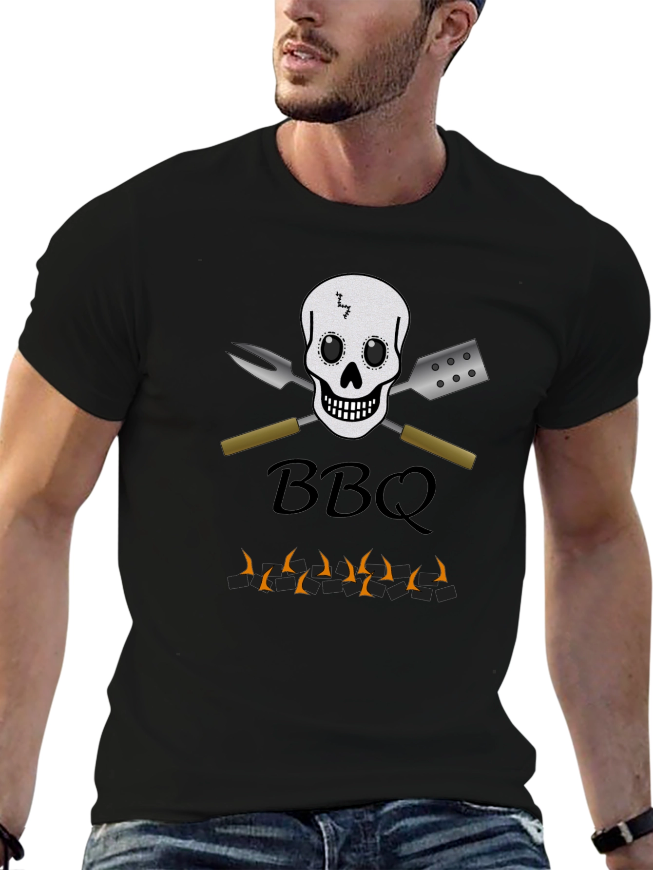 BBQ Skull & Tools T-Shirt