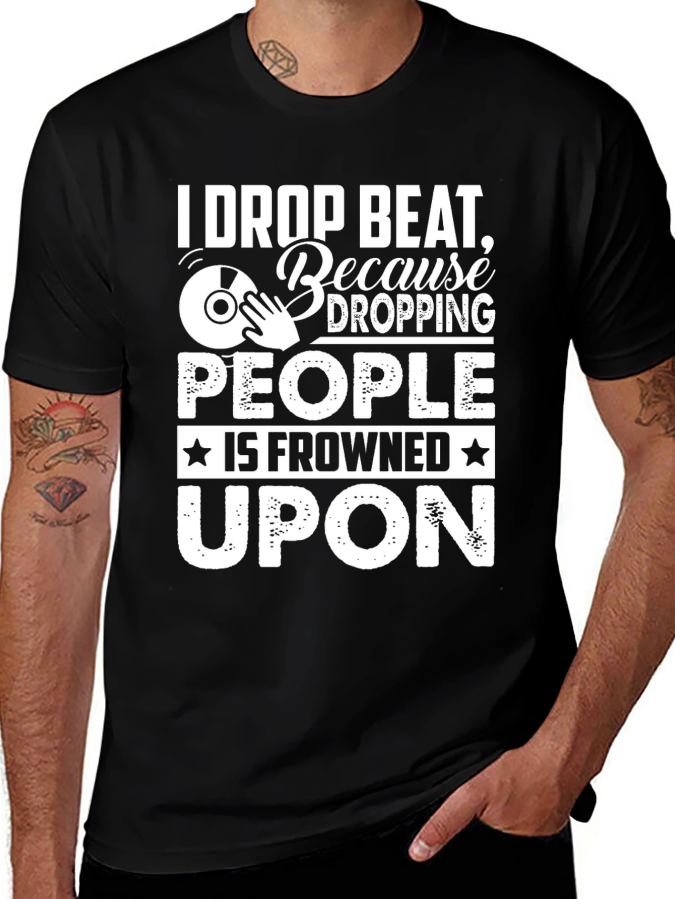 I Drop Beat Funny DJ T-Shirt