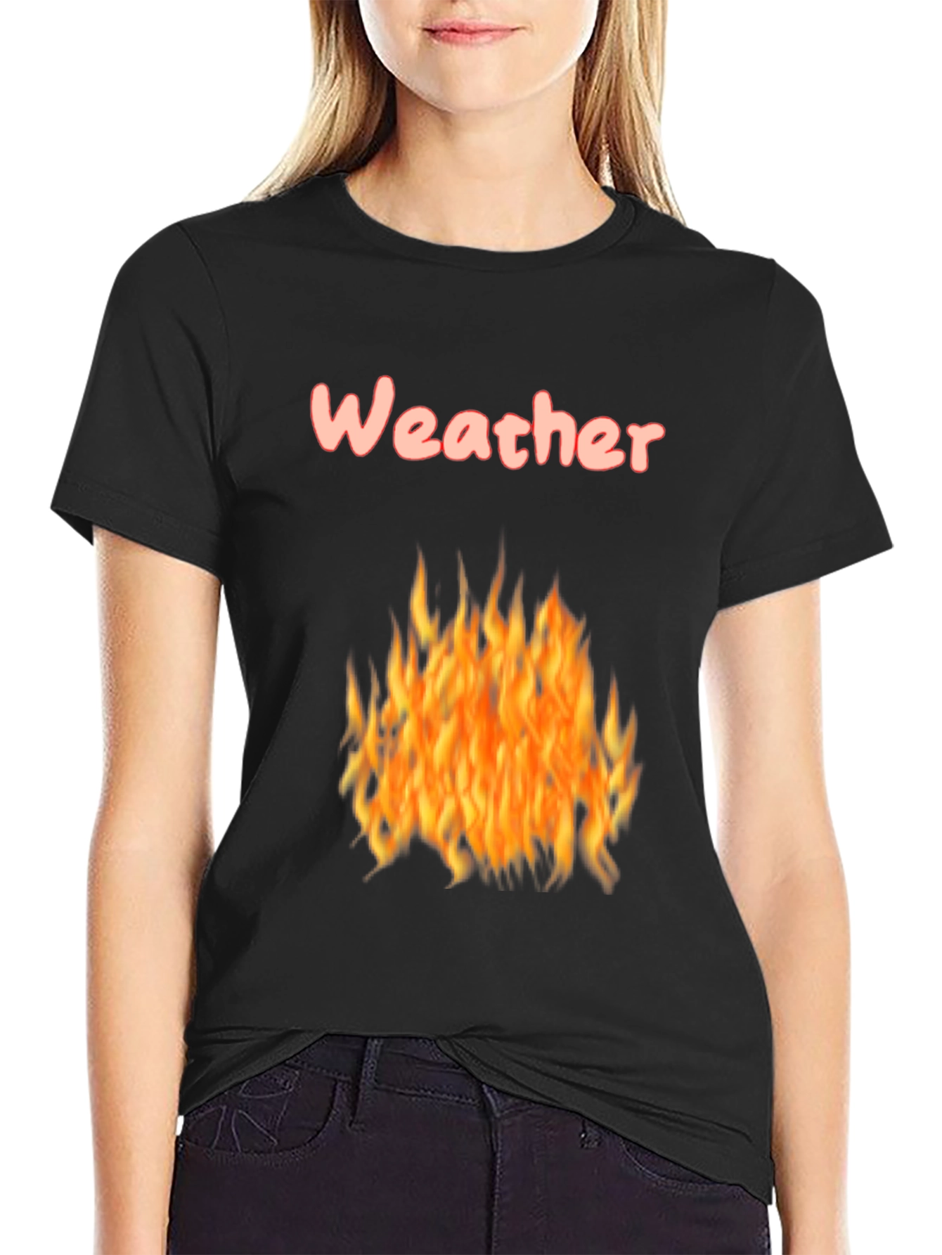 Fiery Weather Graphic Tee - Mens Black T-Shirt