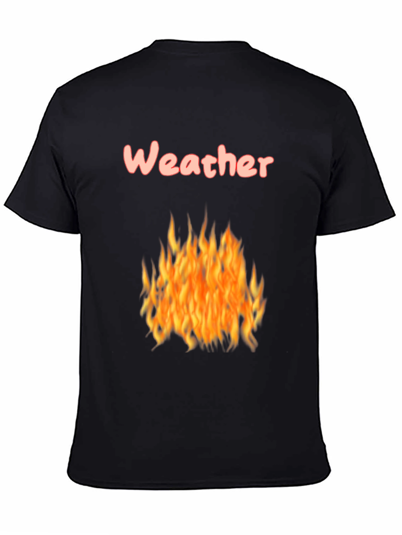 Fiery Weather Graphic Tee - Mens Black T-Shirt