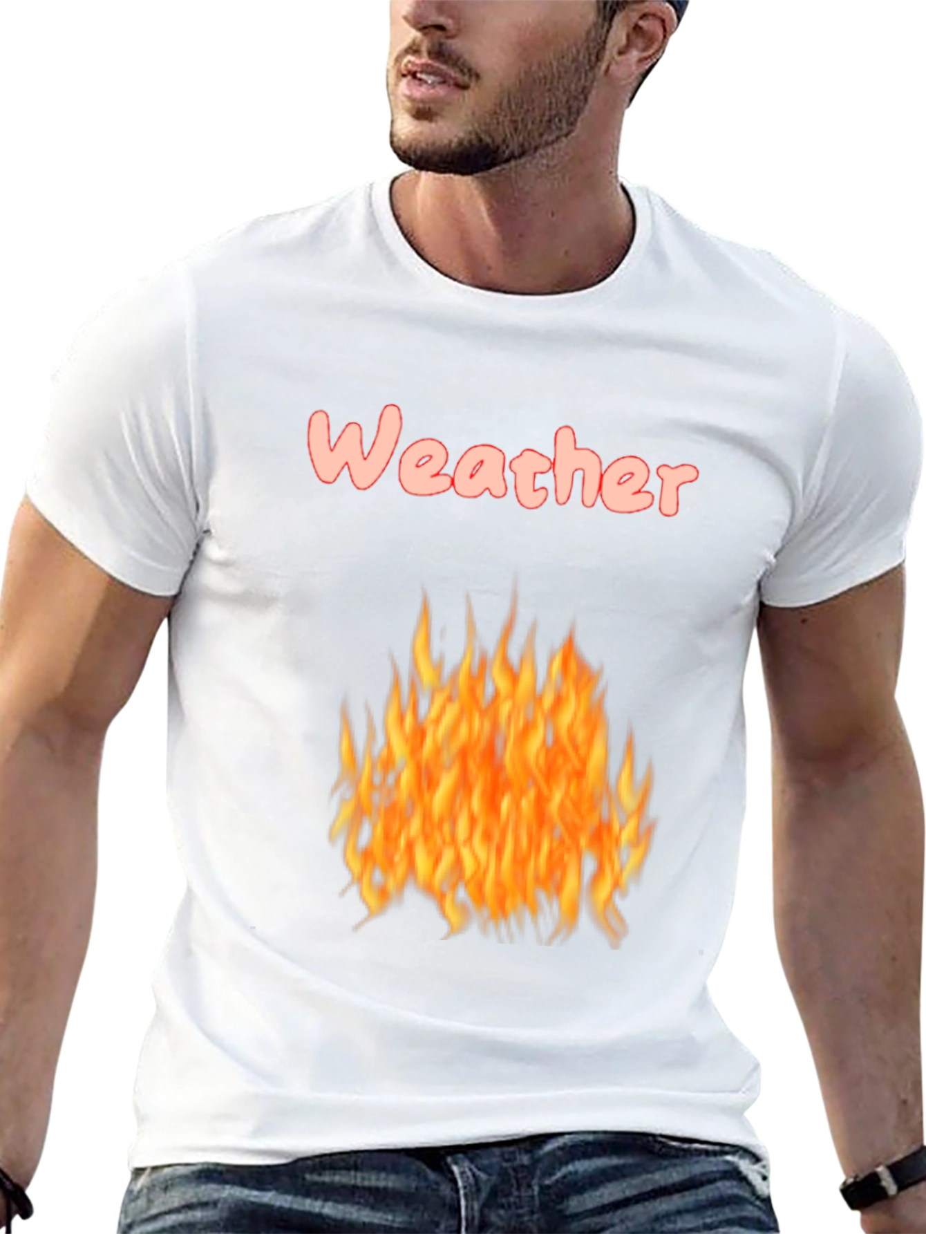Fiery Weather Graphic Tee - Mens Black T-Shirt