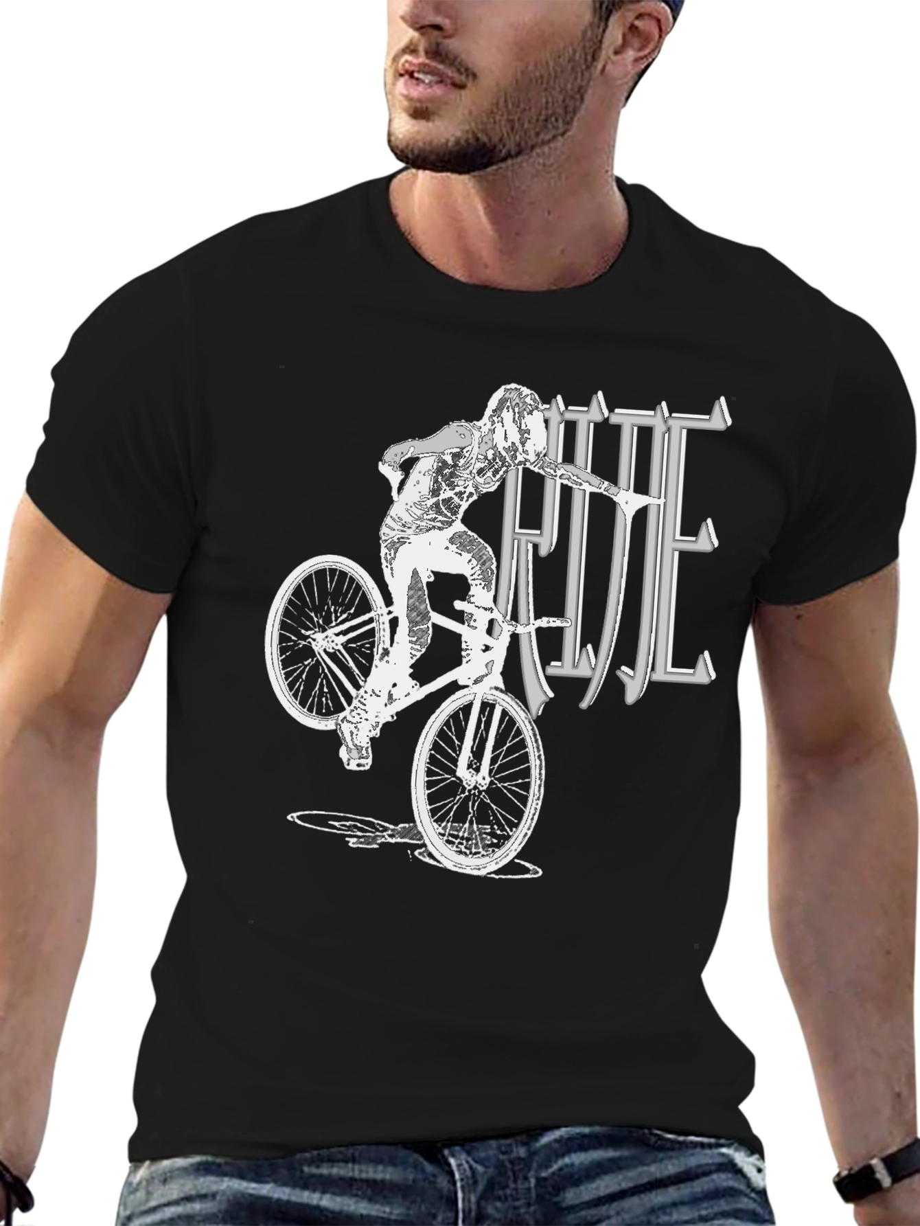 Ride BMX Black Graphic Tee