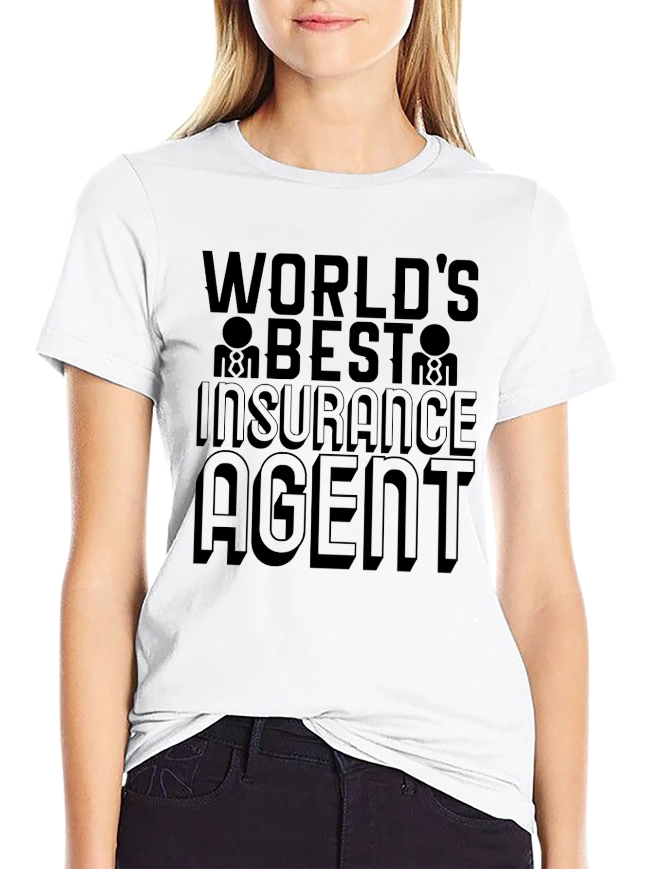 Worlds Best Insurance Agent Black T-Shirt