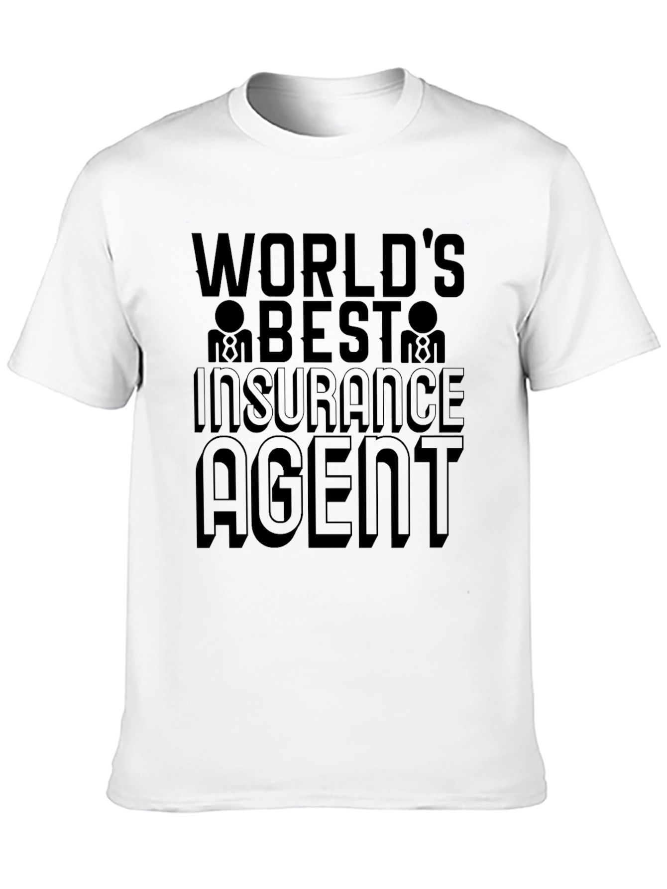 Worlds Best Insurance Agent Black T-Shirt