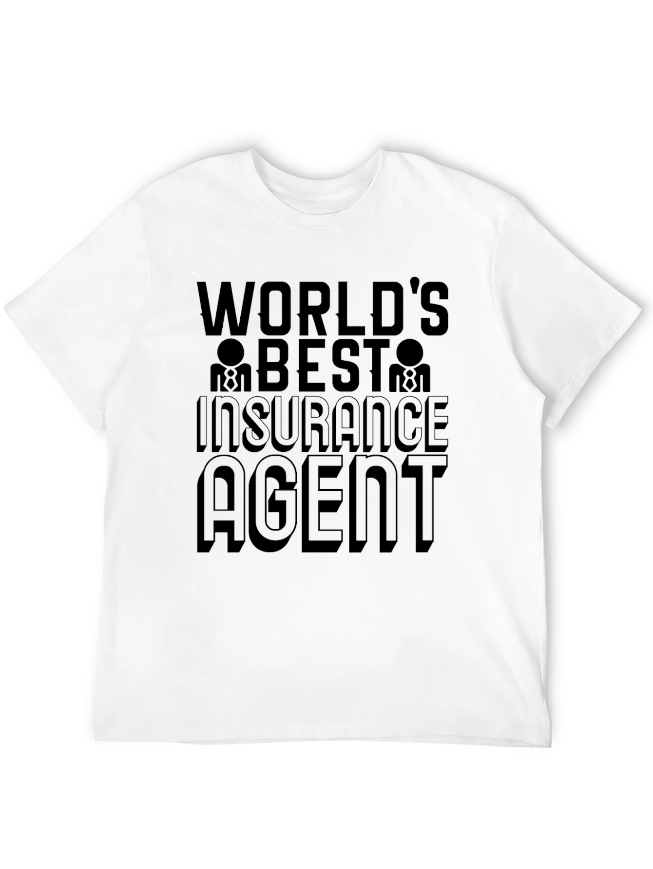 Worlds Best Insurance Agent Black T-Shirt