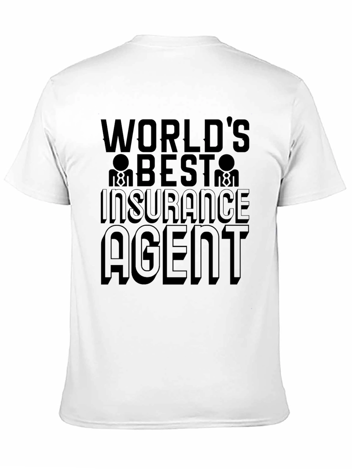 Worlds Best Insurance Agent Black T-Shirt
