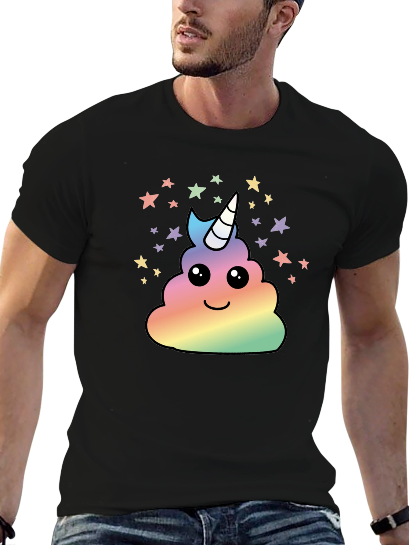 Unicorn Poop Emoji Graphic Tee