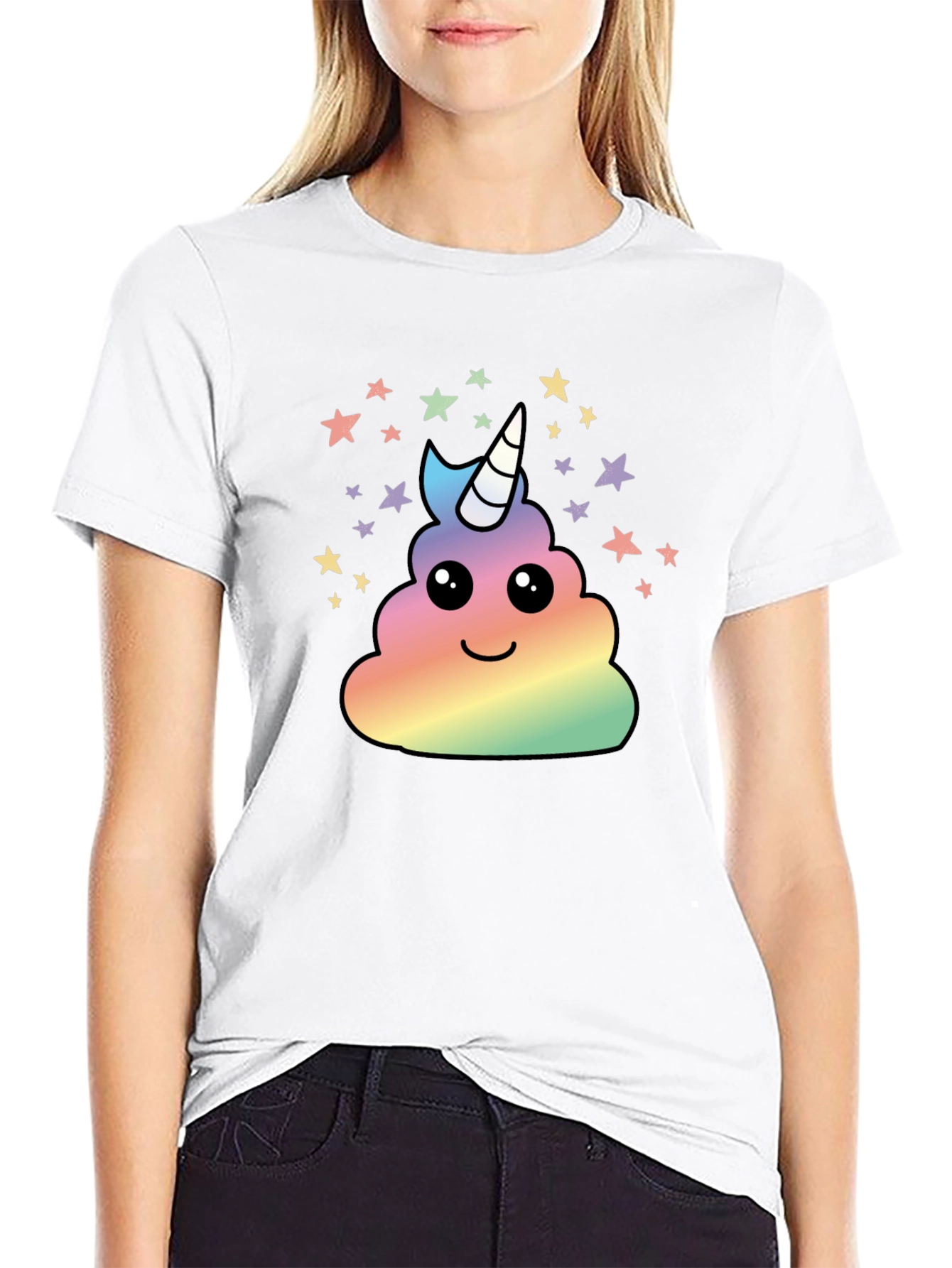 Unicorn Poop Emoji Graphic Tee