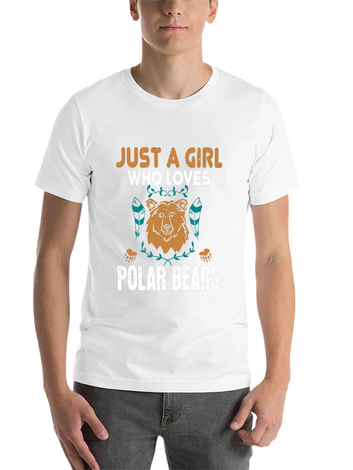 Girl Who Loves Polar Bears Graphic Tee