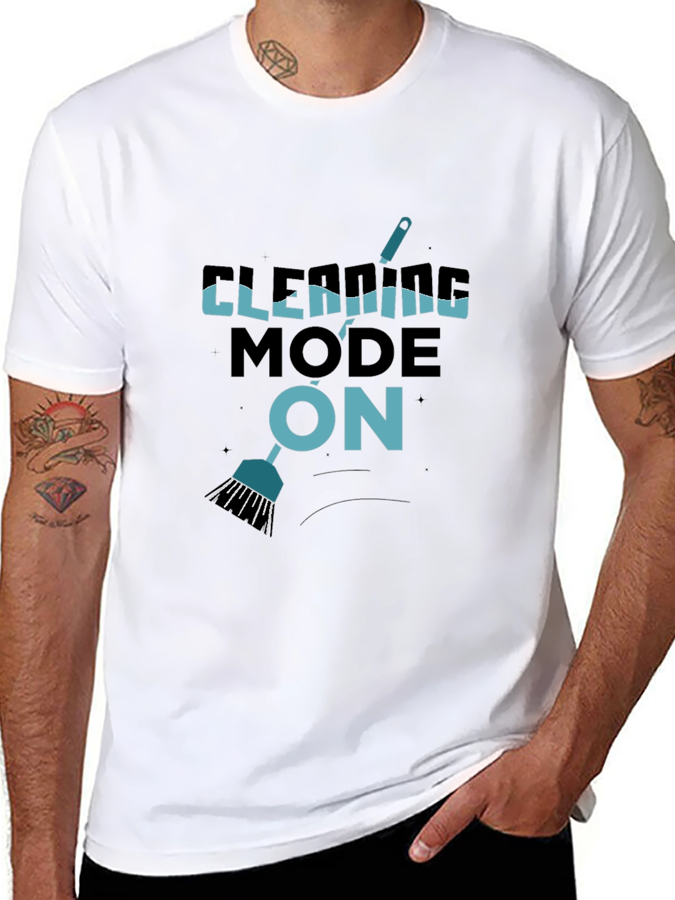 Cleaning Mode On T-Shirt
