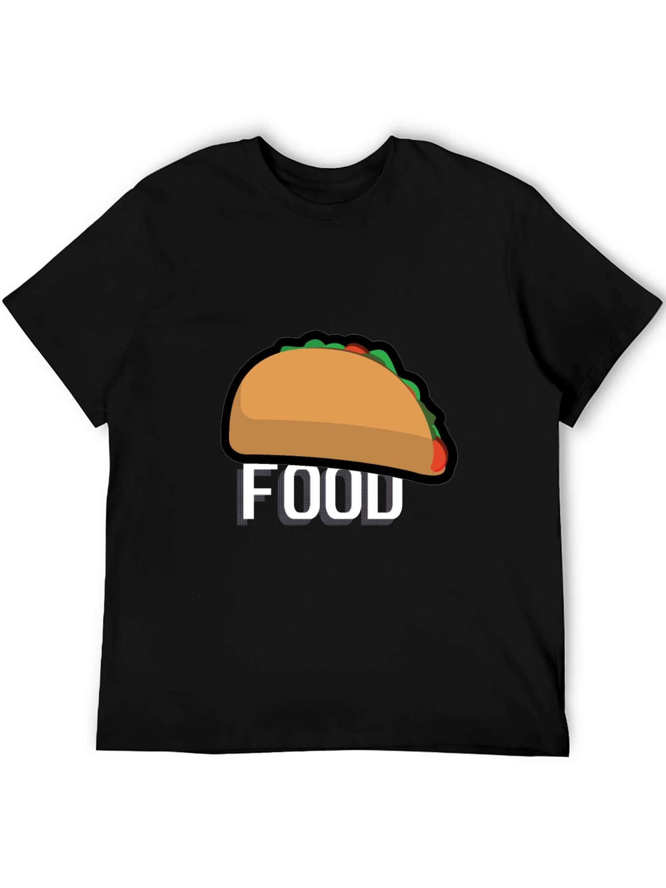 Taco Food Graphic Tee - Black