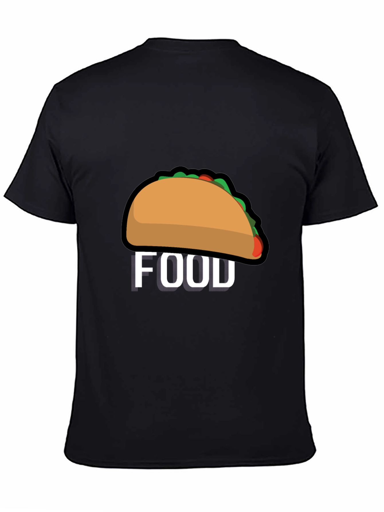 Taco Food Graphic Tee - Black
