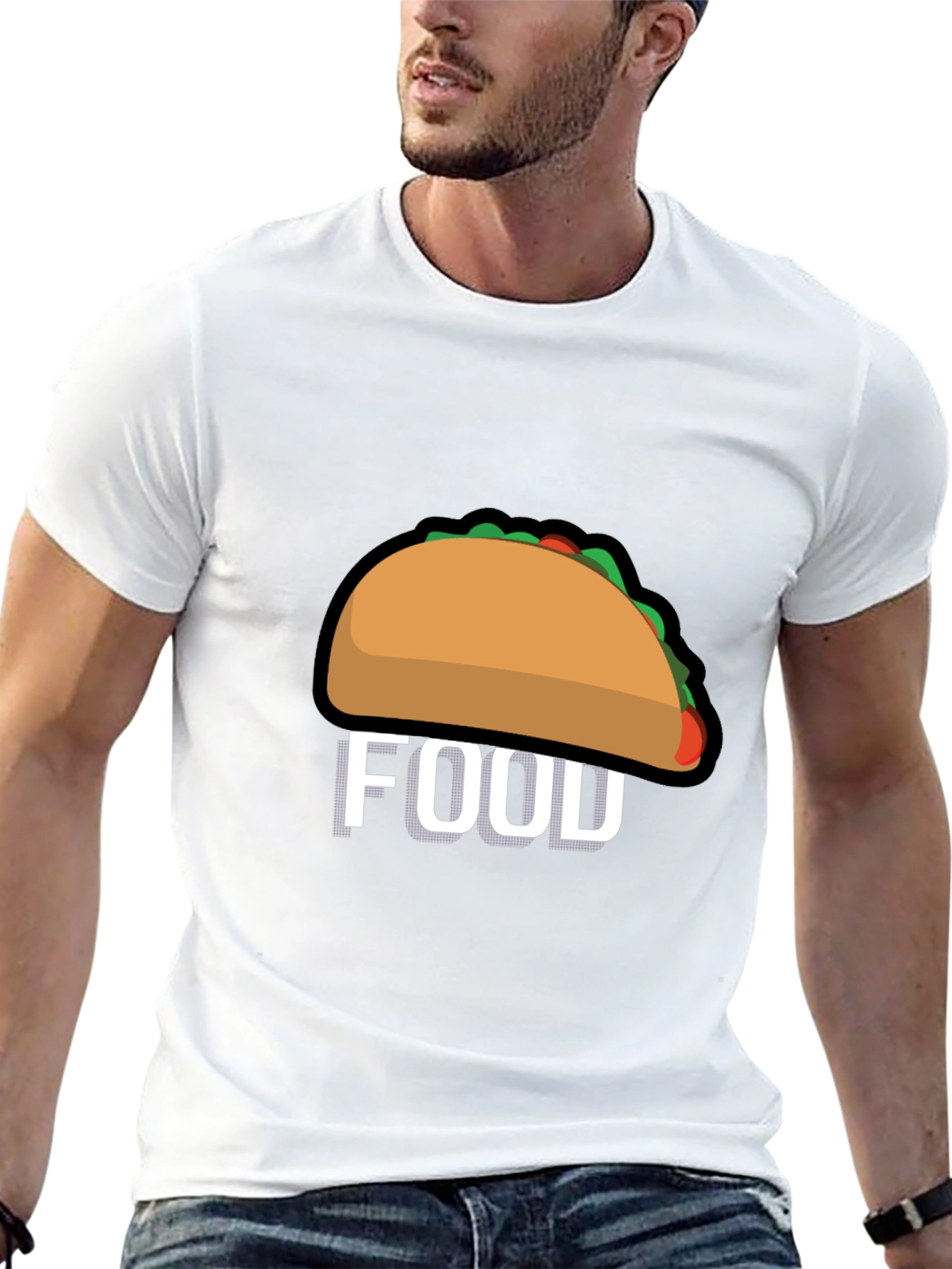Taco Food Graphic Tee - Black