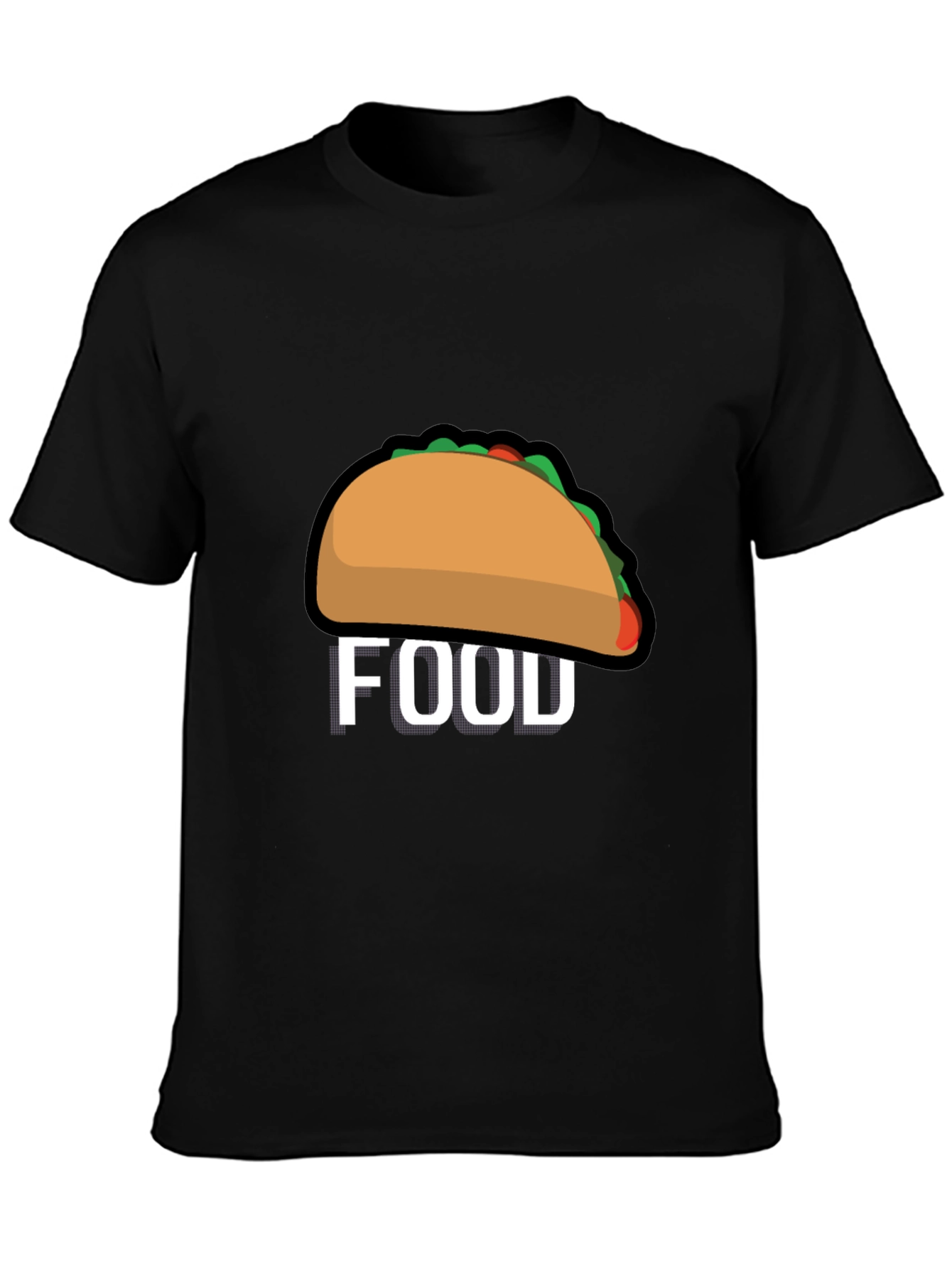 Taco Food Graphic Tee - Black