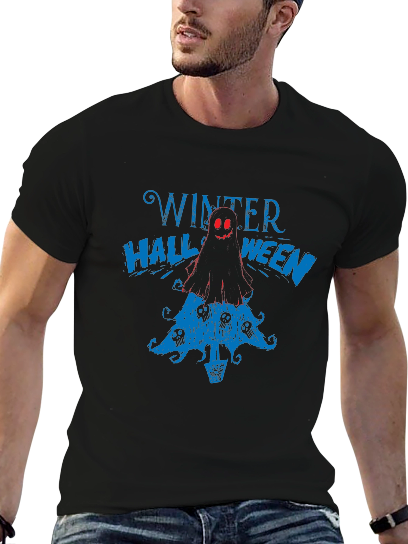 Winter Halloween Graphic Print Tee