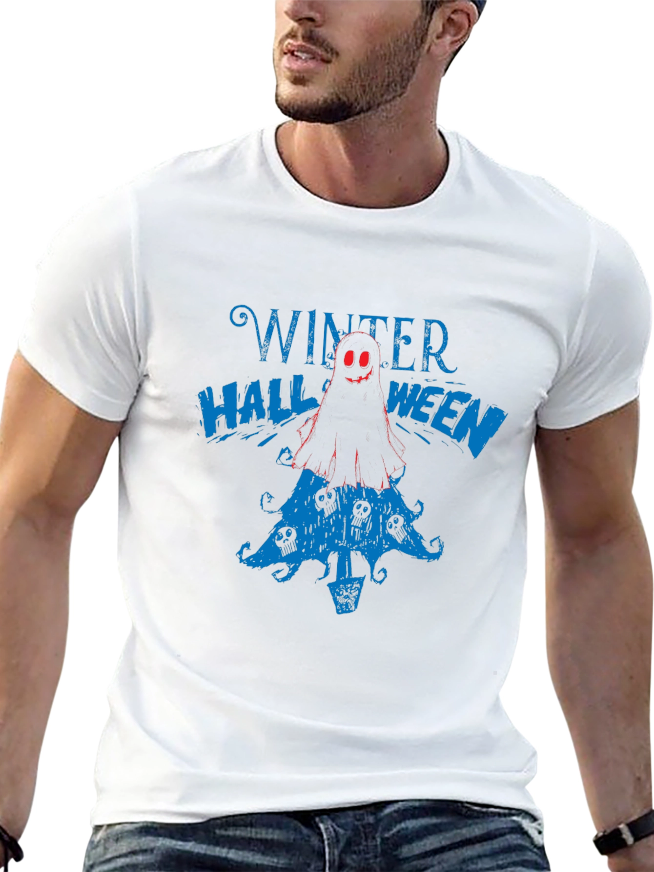 Winter Halloween Graphic Print Tee