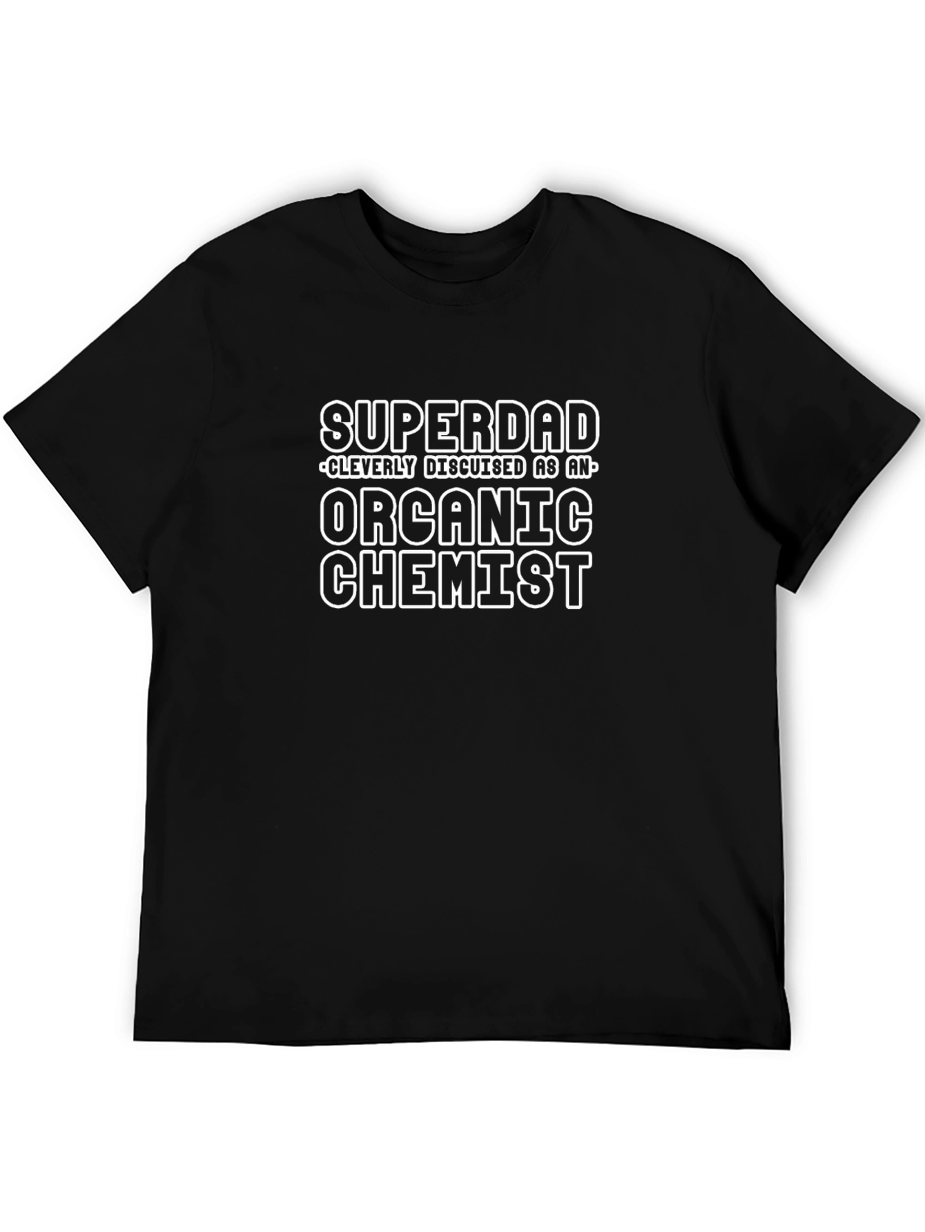 Superdad Organic Chemist Black Graphic T-Shirt