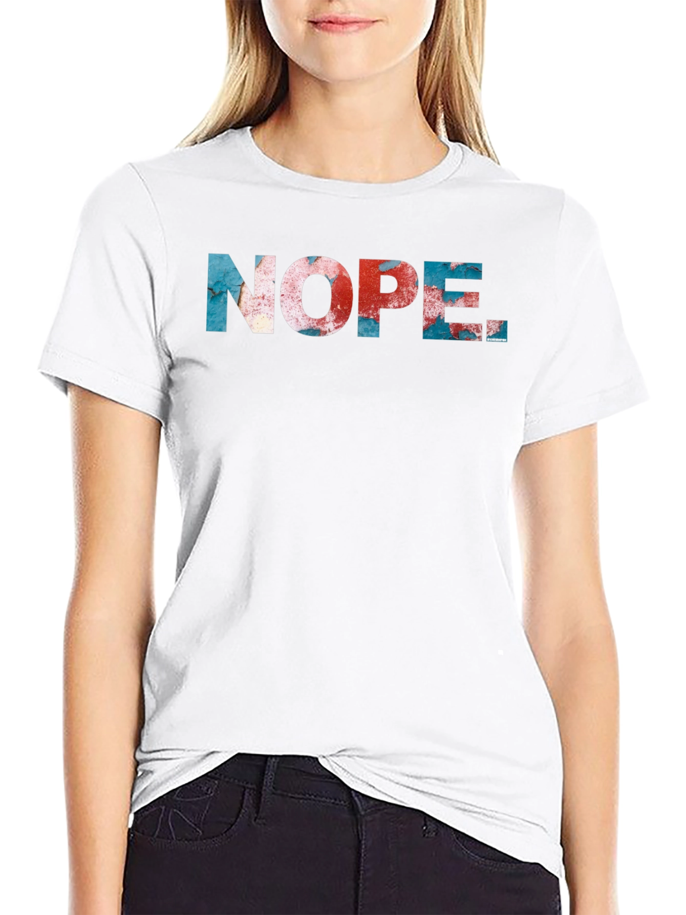 Nope Graphic Tee - Trendy Statement Shirt