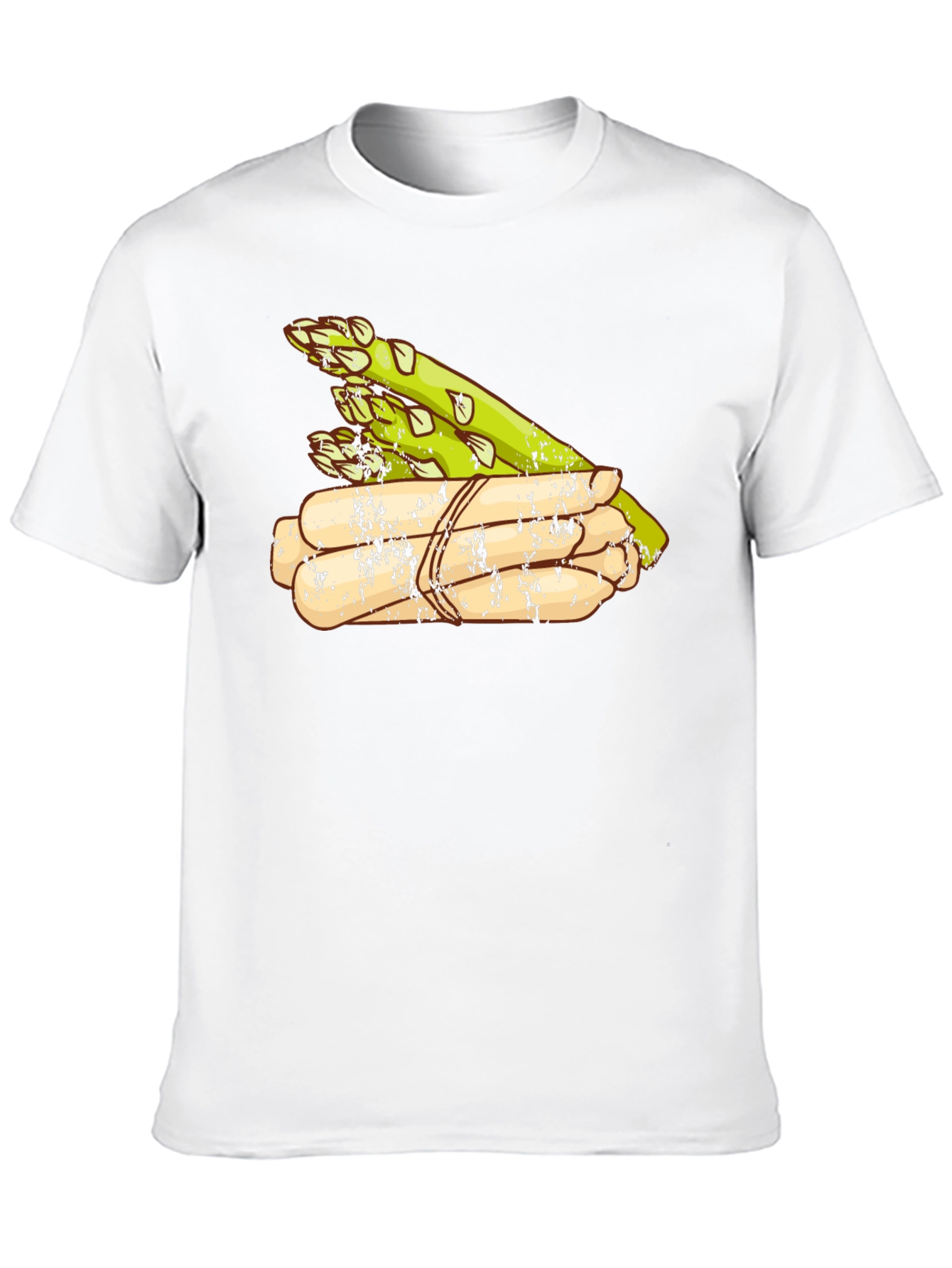 Asparagus Graphic Tee - Fresh Vegetable Design
