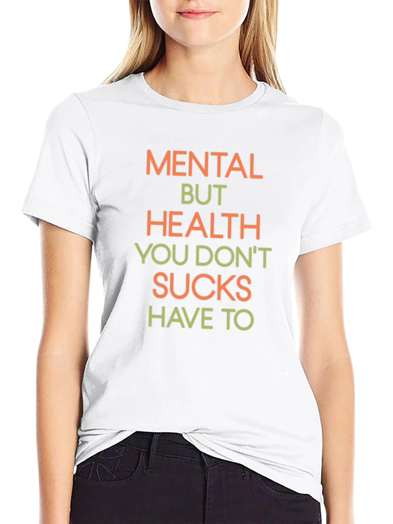 Mental Health Graphic Tee - Slogan T-Shirt