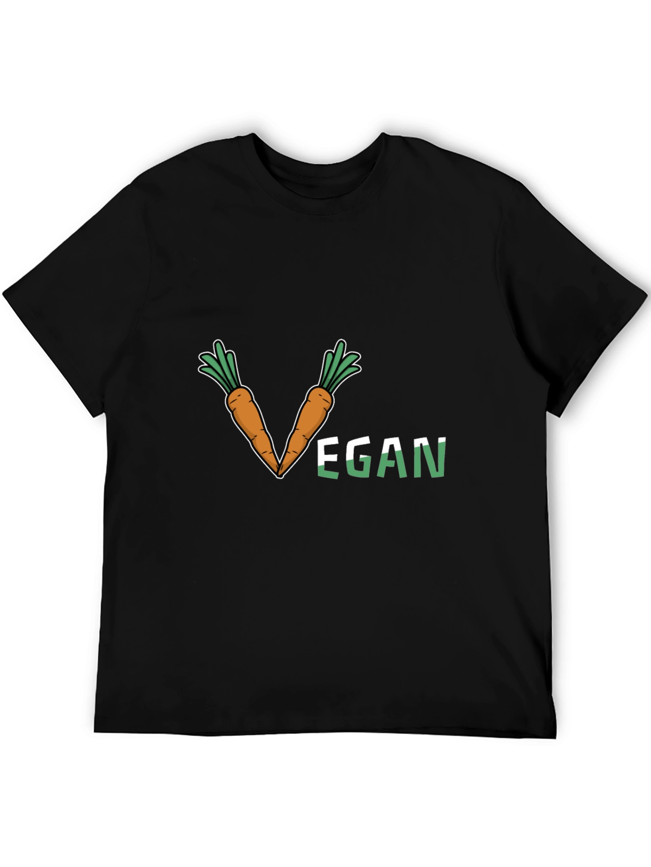 Vegan Carrot V-Neck T-Shirt