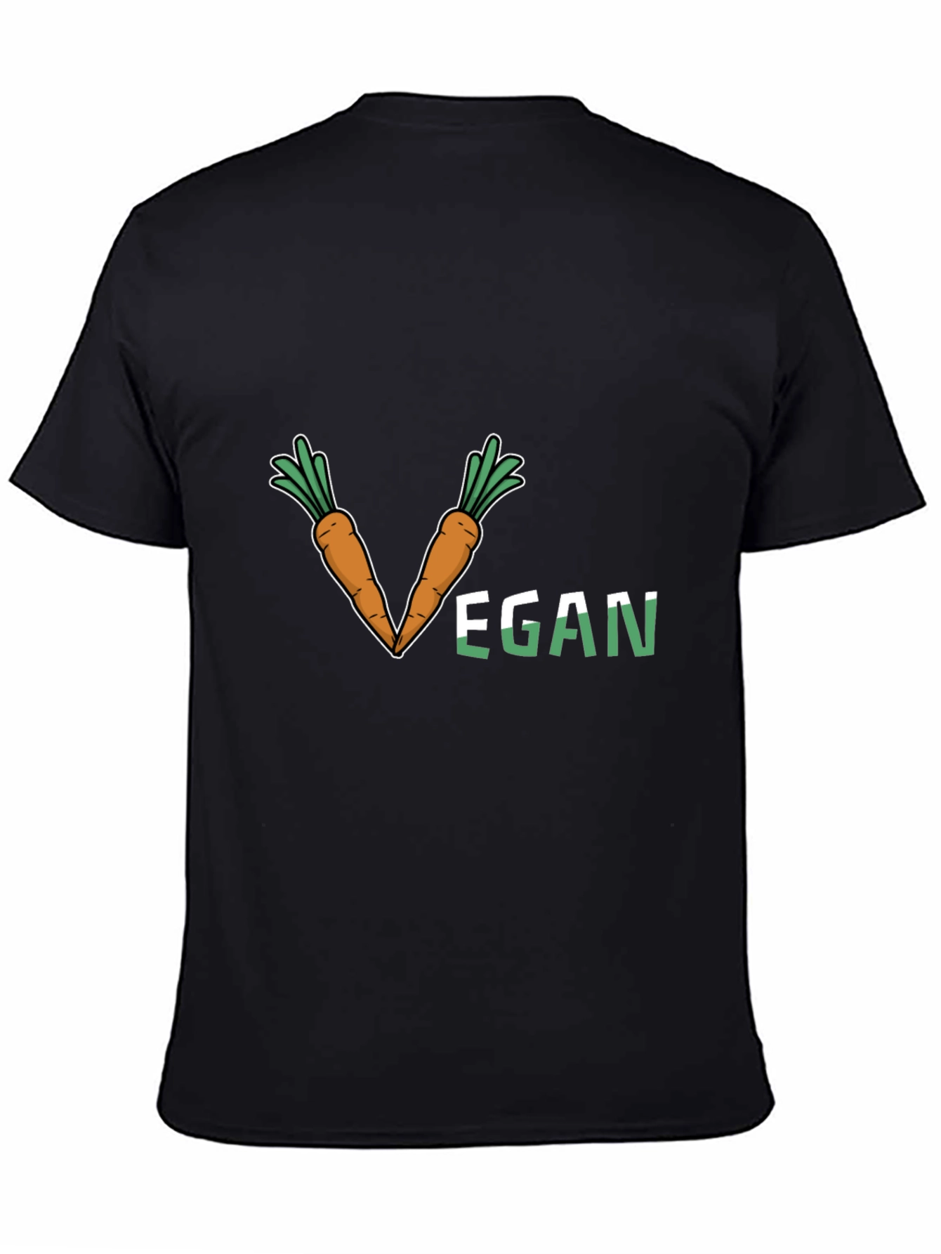 Vegan Carrot V-Neck T-Shirt