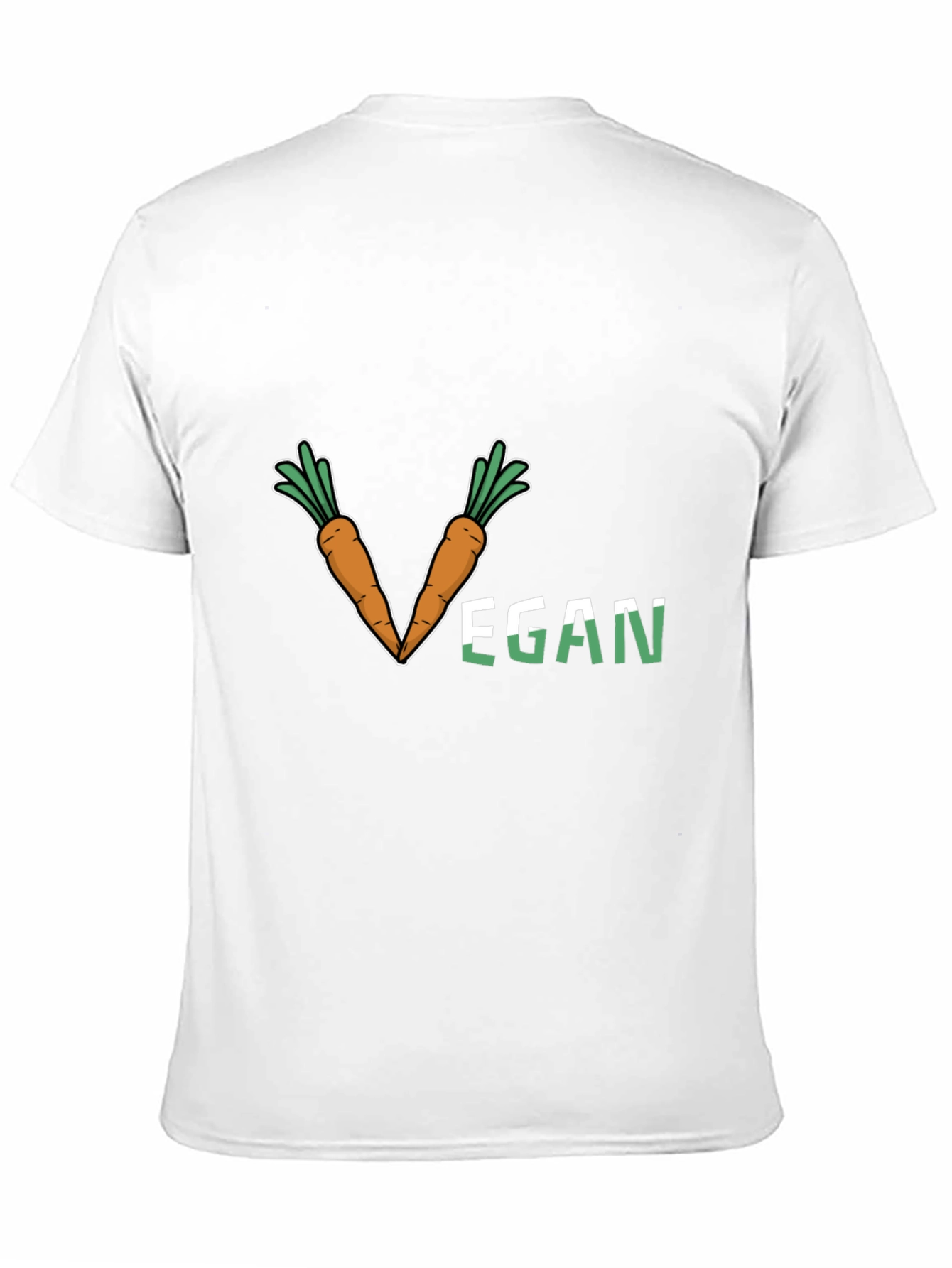 Vegan Carrot V-Neck T-Shirt