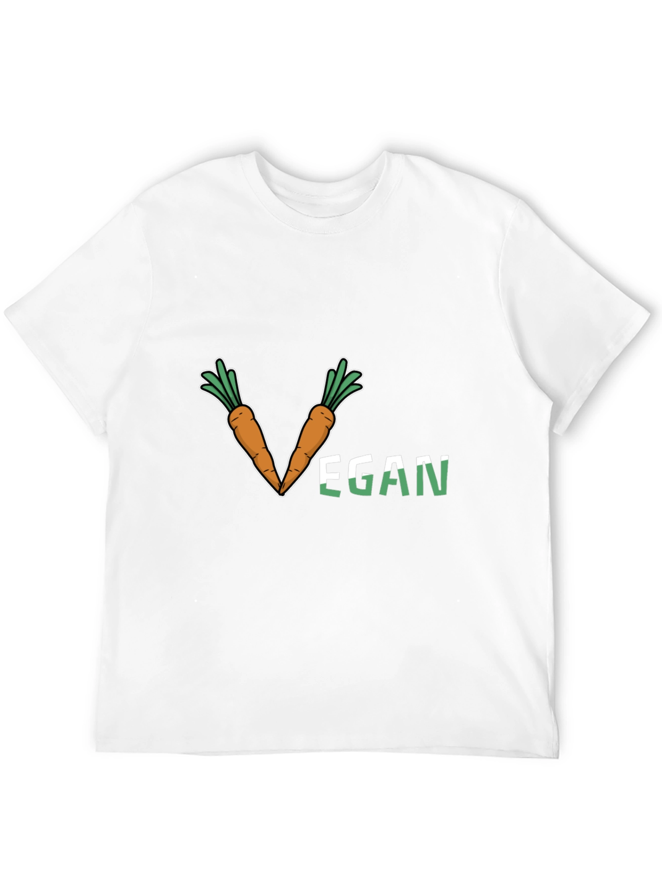 Vegan Carrot V-Neck T-Shirt