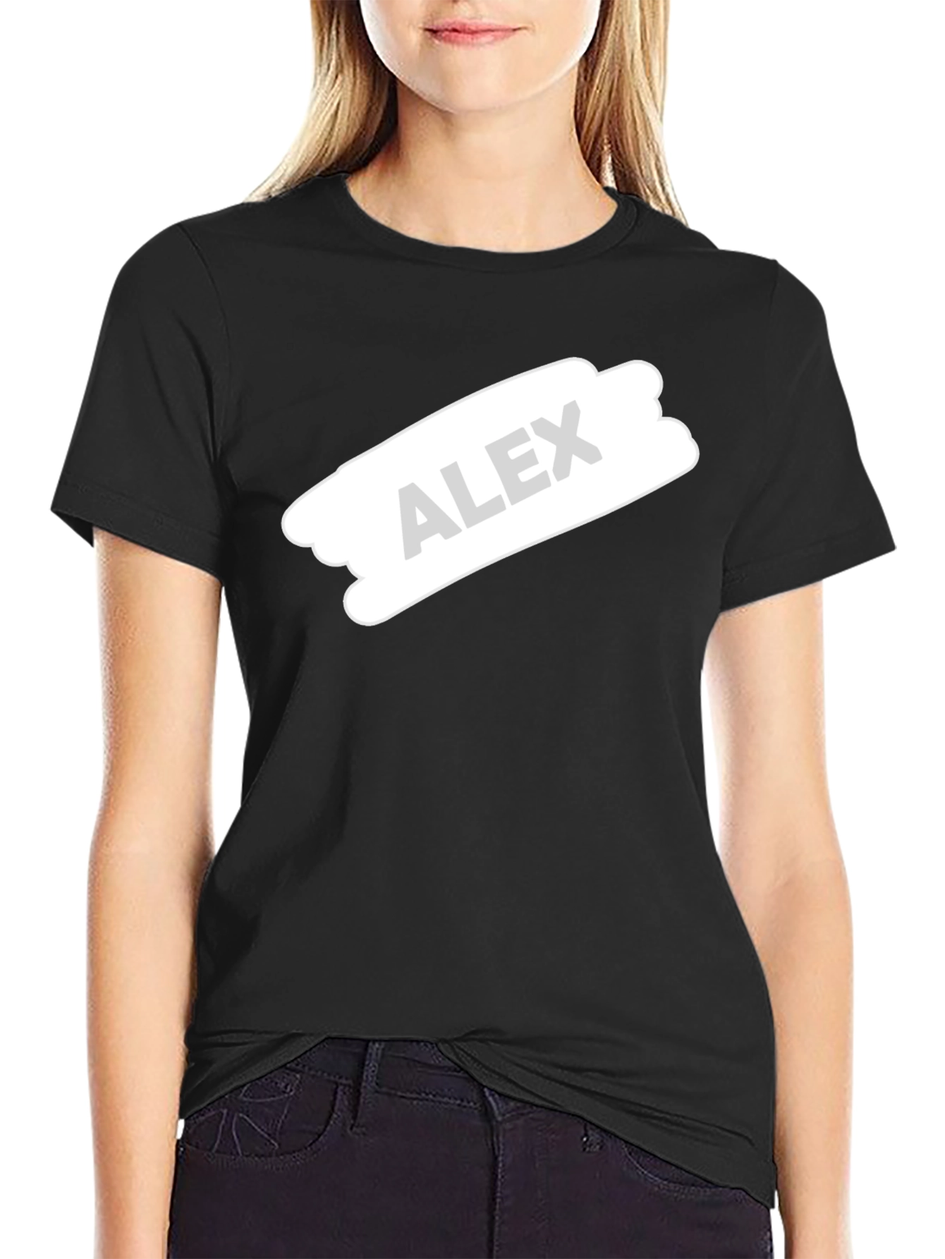 Personalized Alex Custom Black T-Shirt
