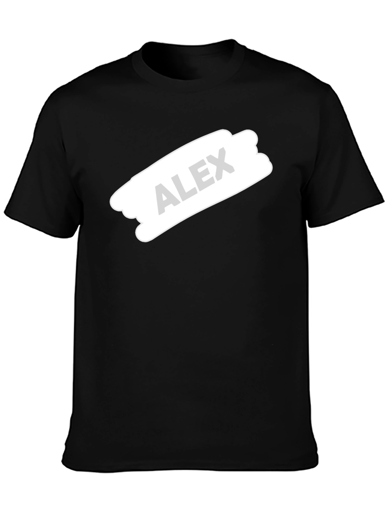 Personalized Alex Custom Black T-Shirt