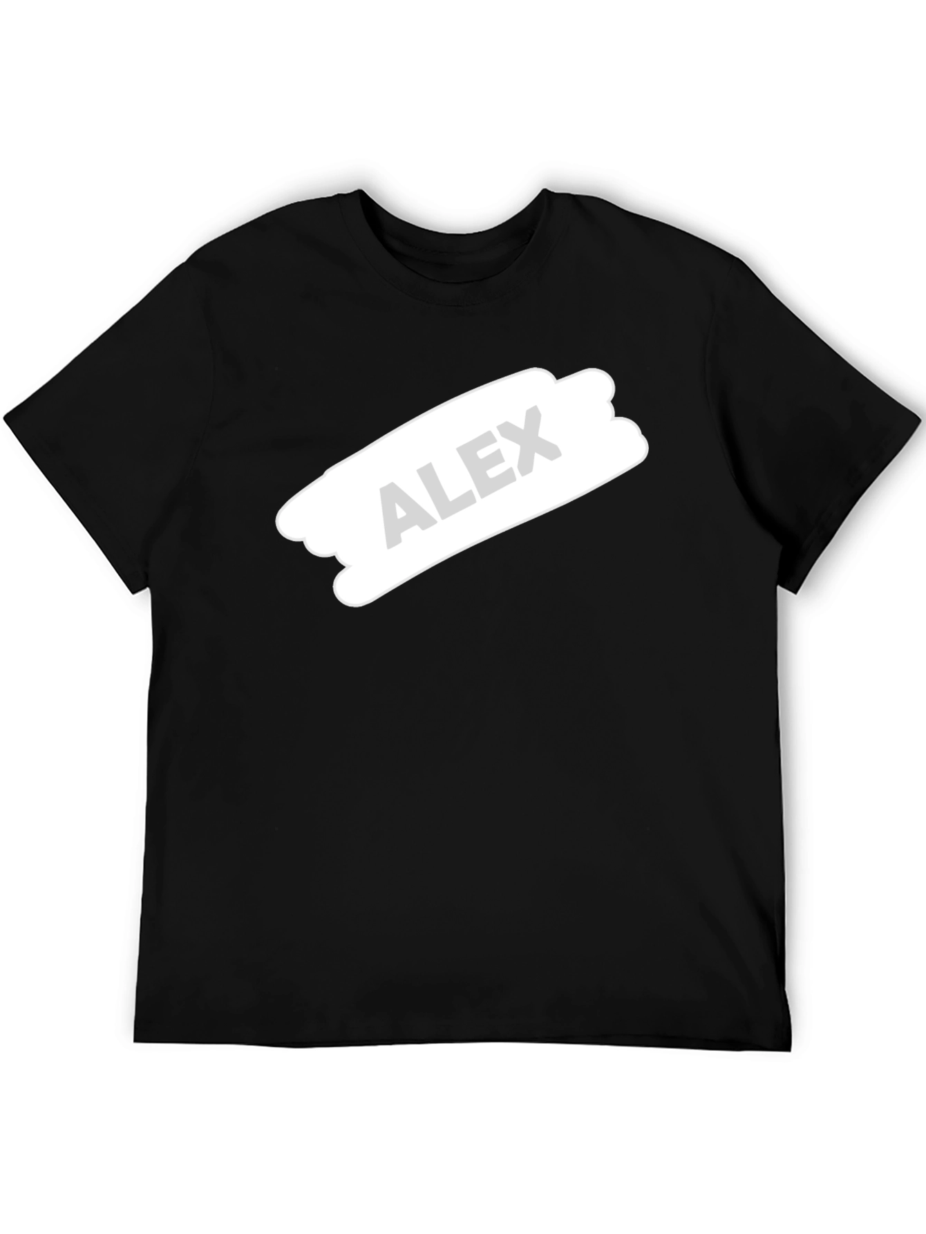 Personalized Alex Custom Black T-Shirt