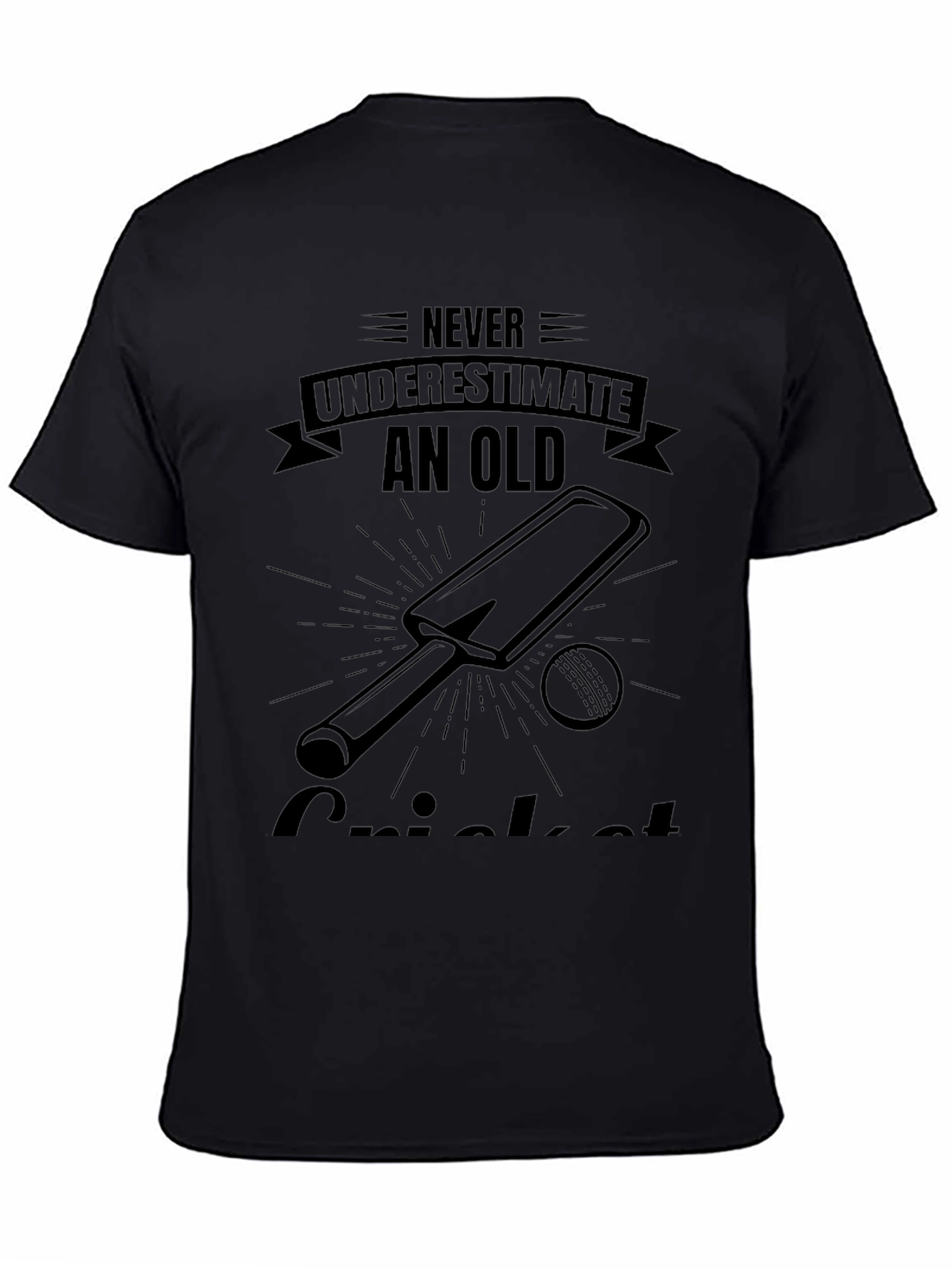 Old Cricket Player T-Shirt - Never Underestimate