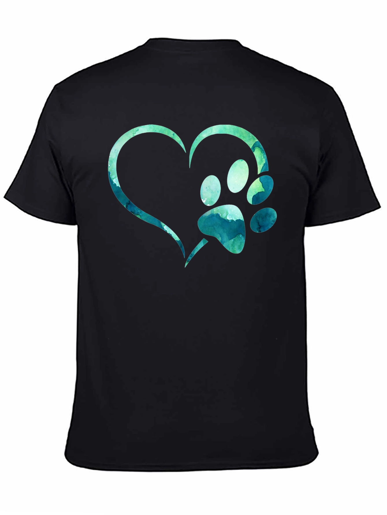 Heart Paw Print T-Shirt - Pet Lover Tee