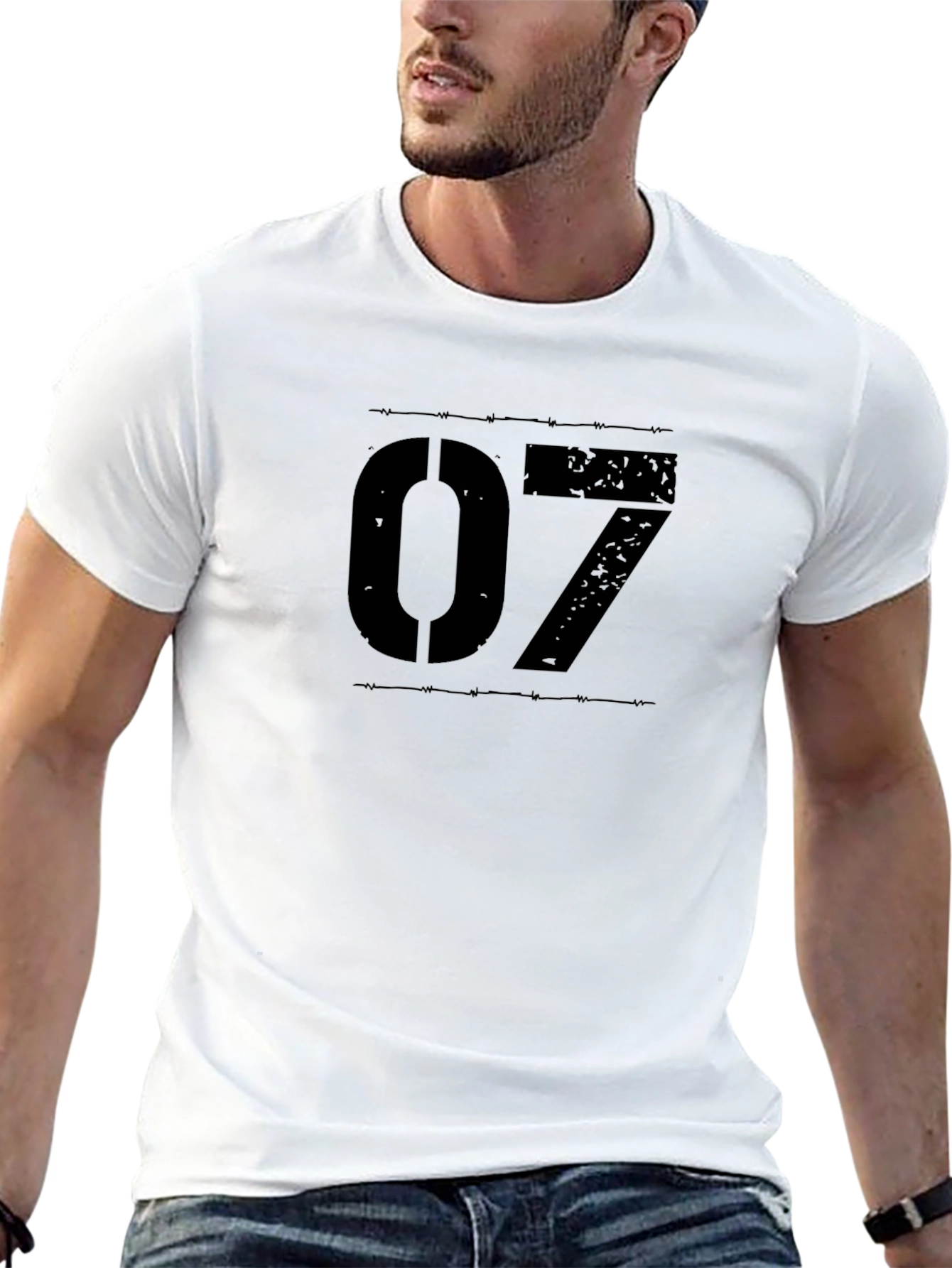 Edgy 07 Graphic Black T-Shirt - Urban Style