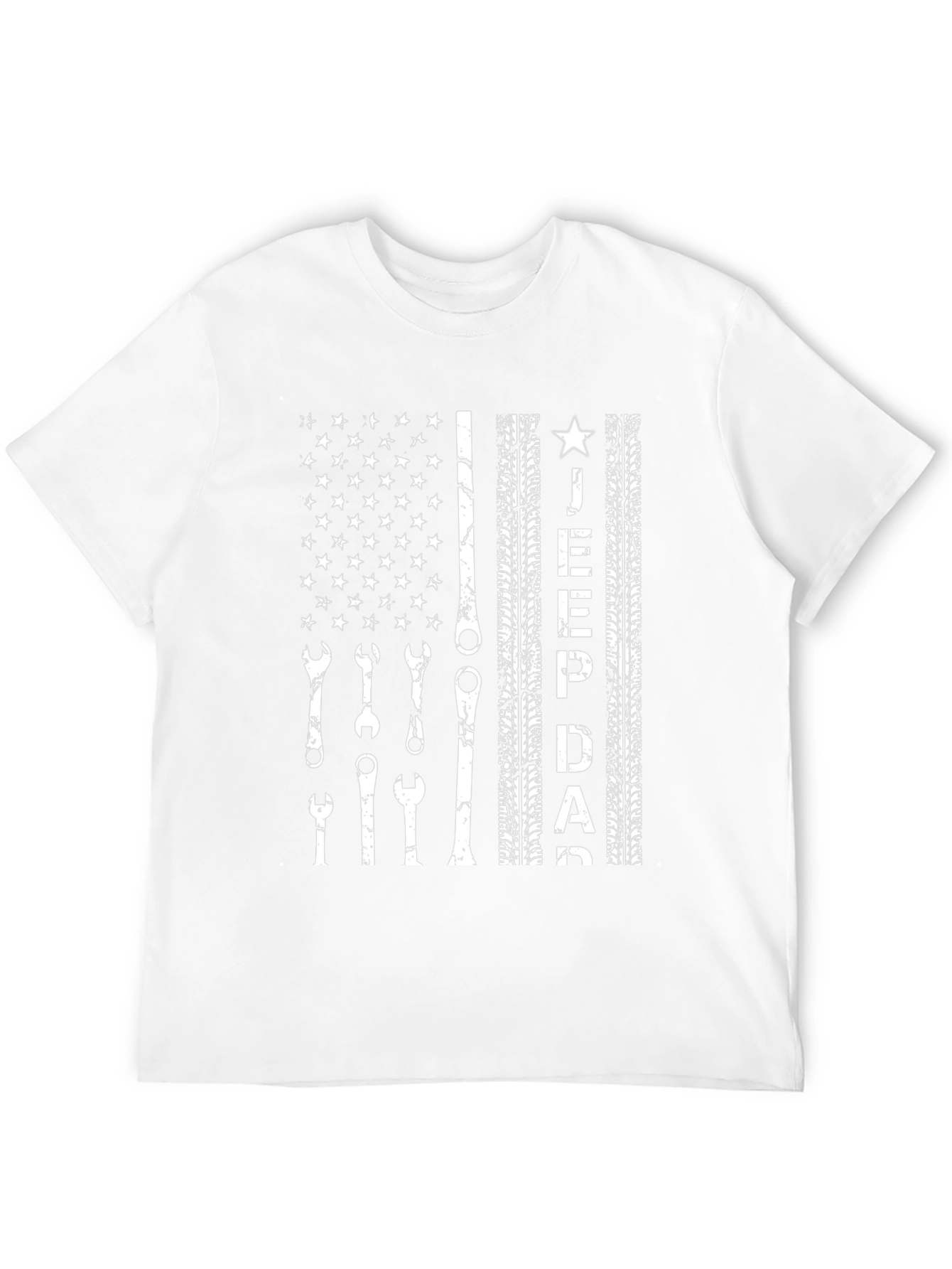 Jeep Dad American Flag T-Shirt