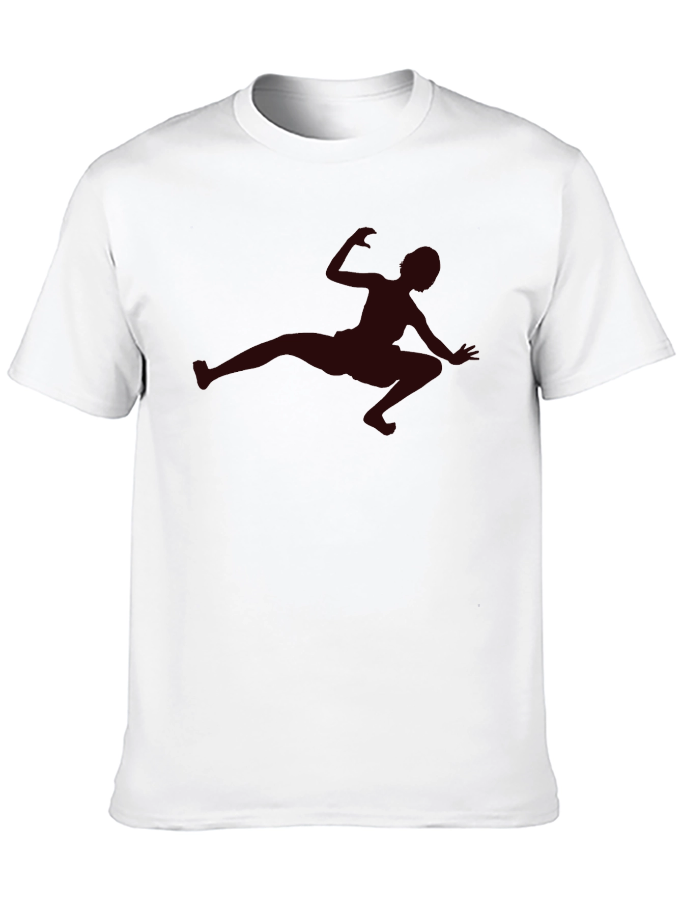 Mans Black T-Shirt with Silhouette Design