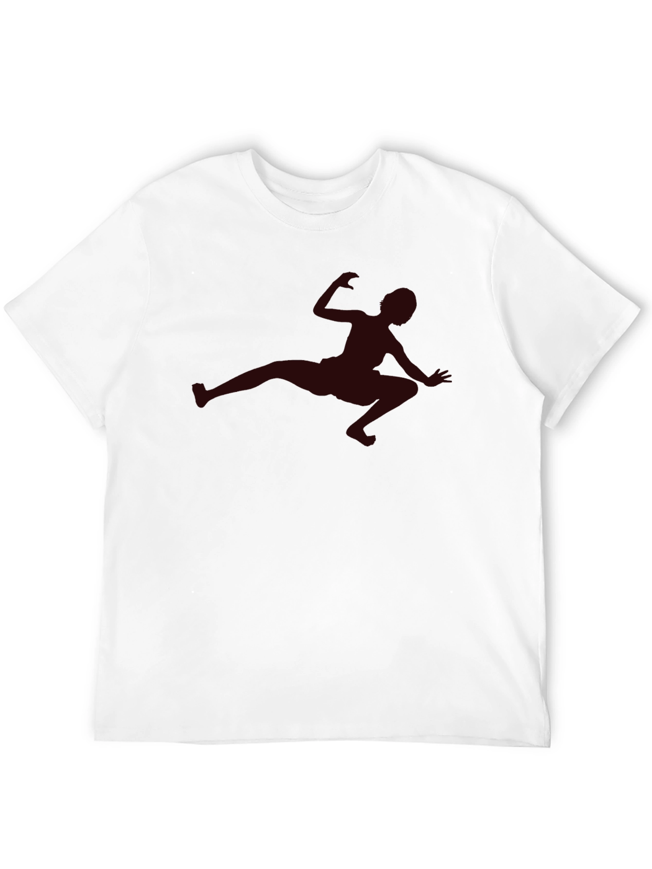 Mans Black T-Shirt with Silhouette Design