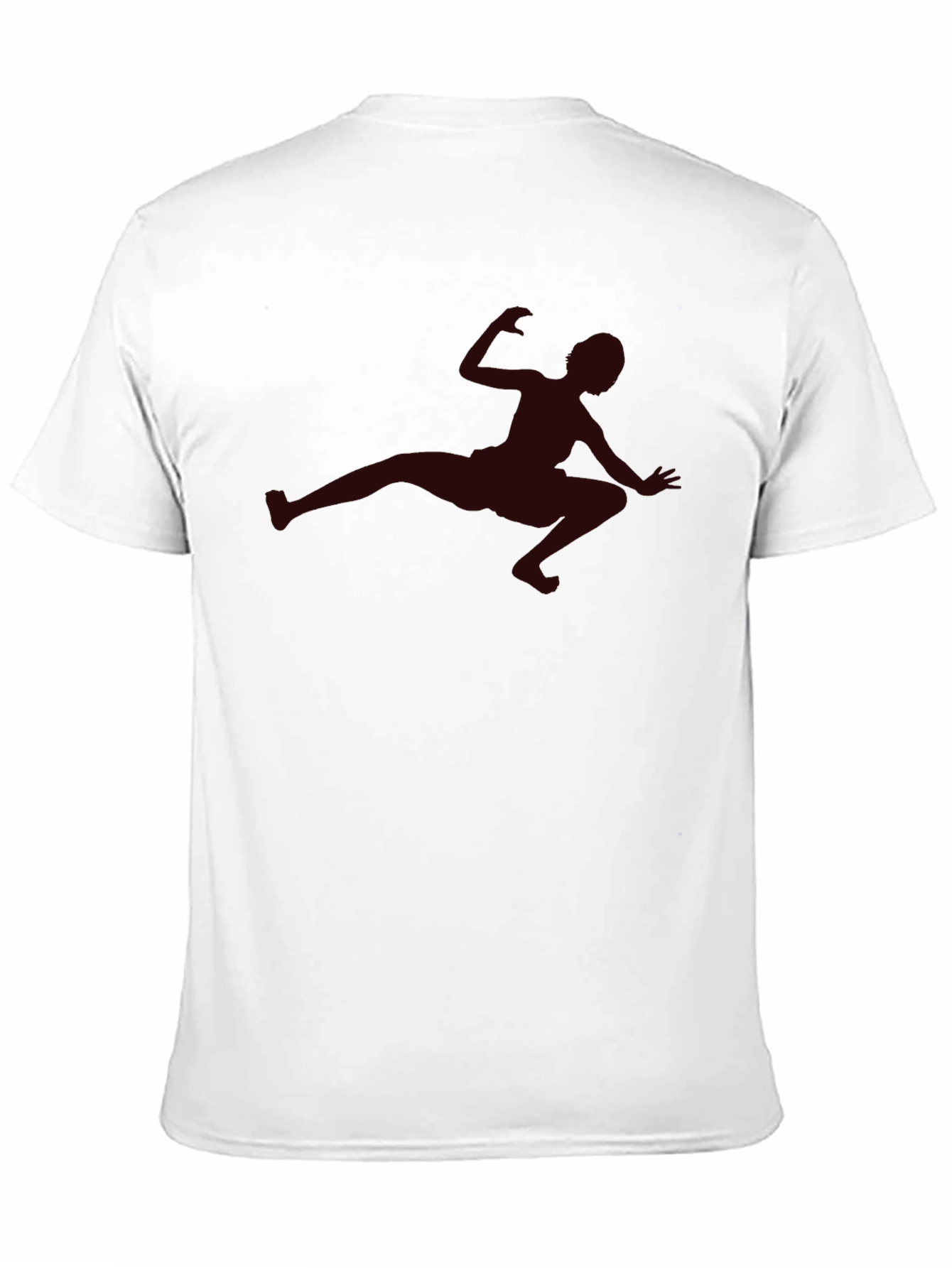 Mans Black T-Shirt with Silhouette Design