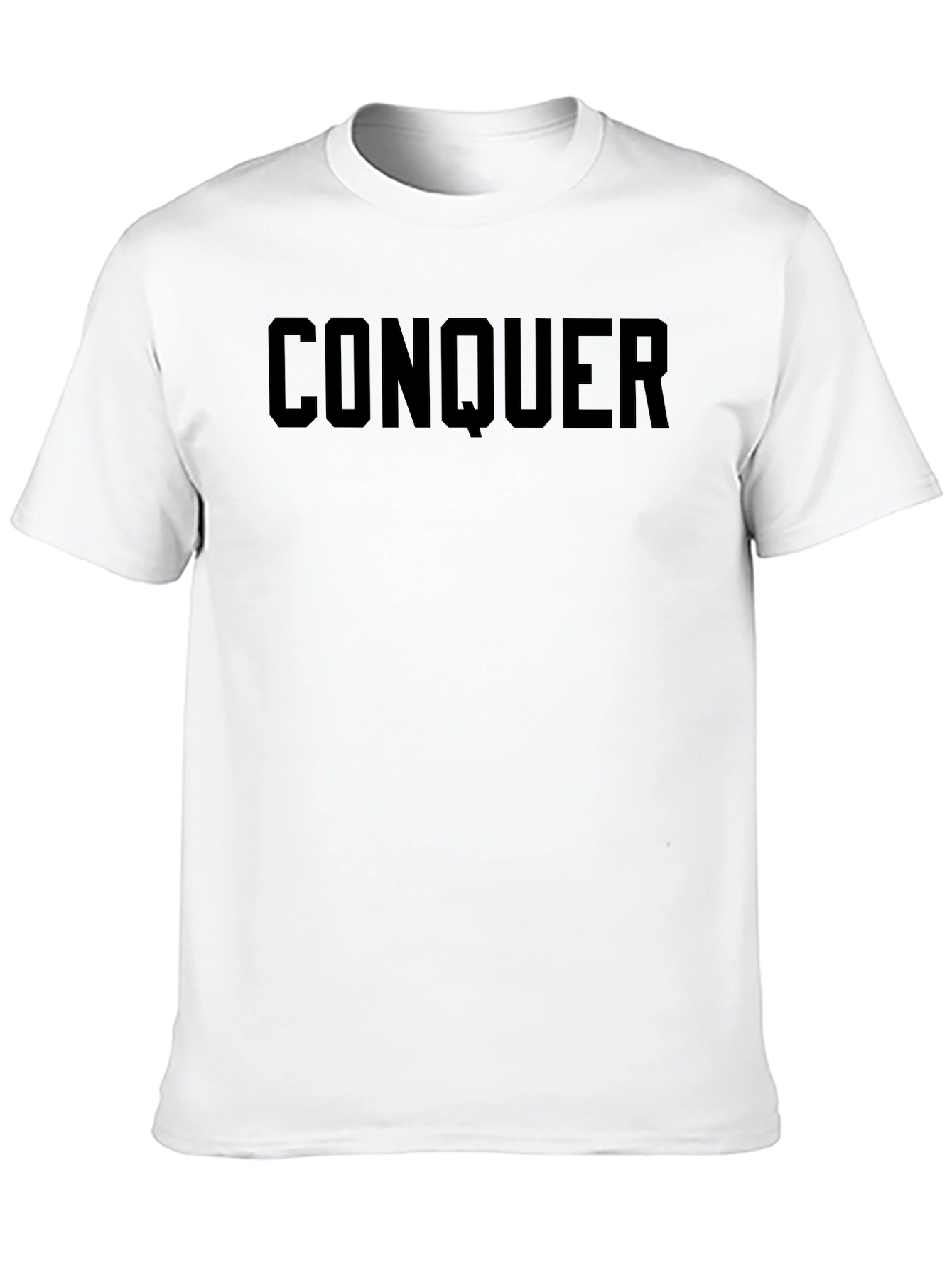 Conquer Black Graphic T-Shirt