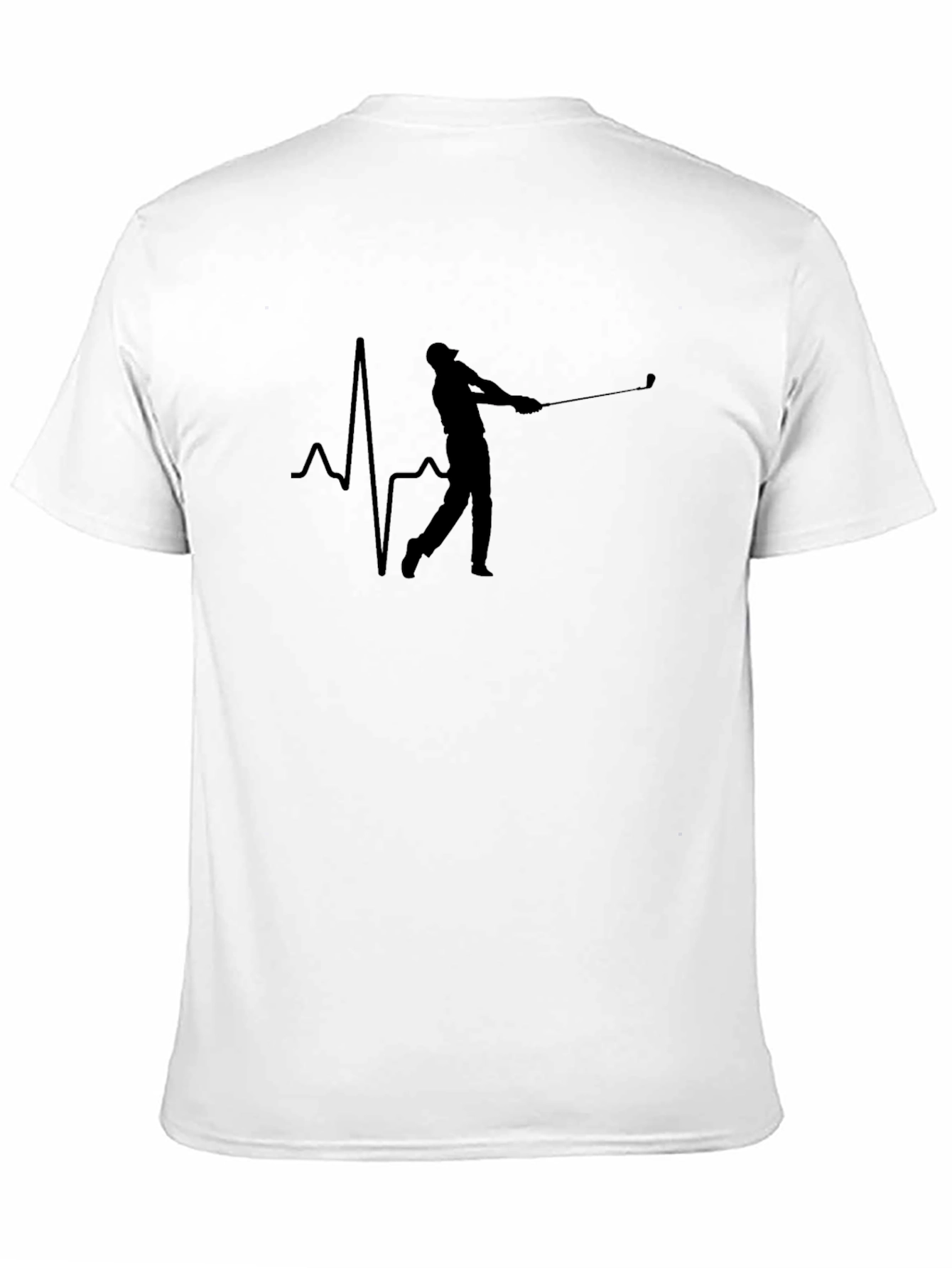 Golf Heartbeat T-Shirt - Golfers Pulse Tee